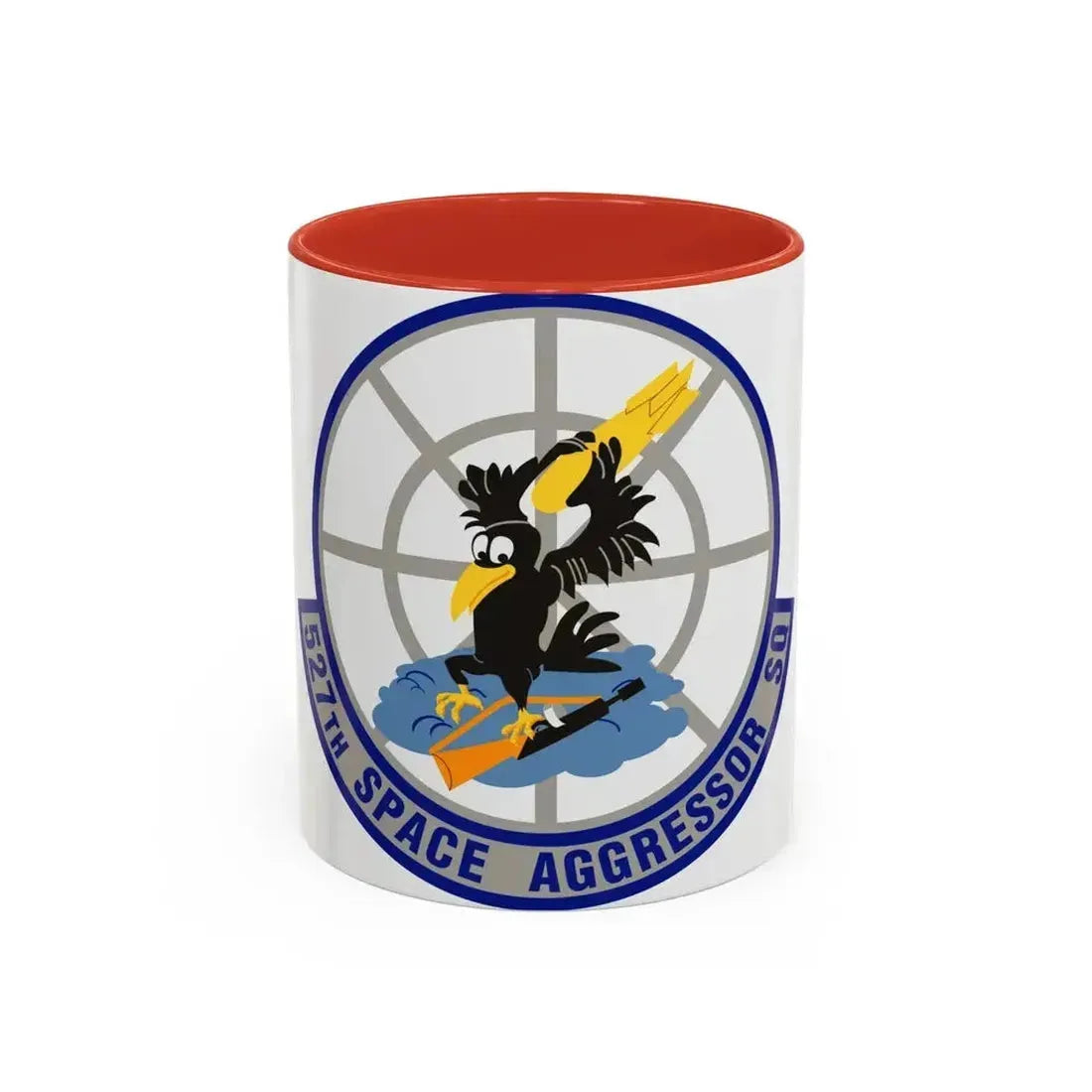 527th Space Aggressor Squadron (U.S. Air Force) Accent Coffee Mug 11oz Red - Go Mug Yourself