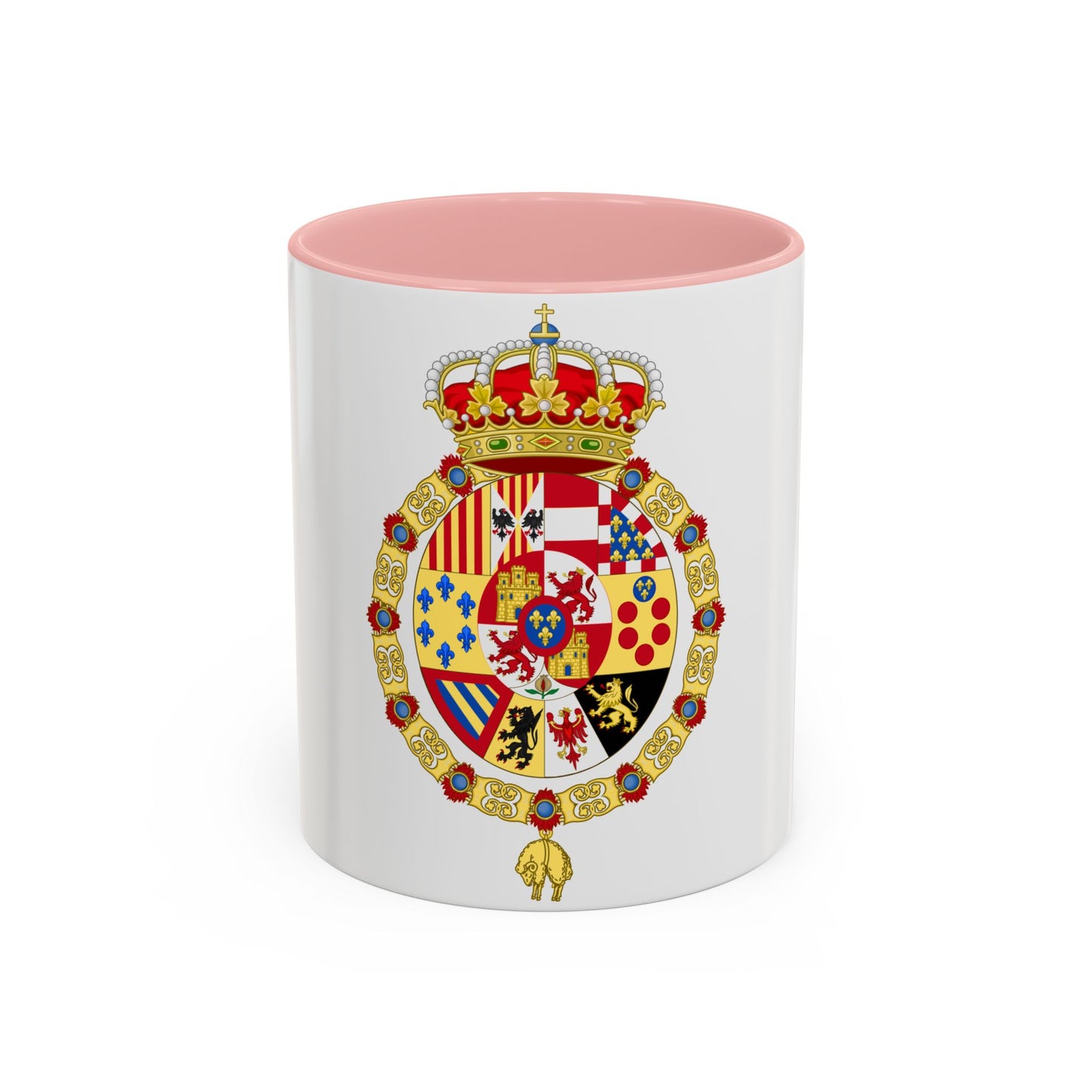 Royal Coat of Arms of Spain (1761-1868 and 1874-1931) - Accent Coffee Mug
