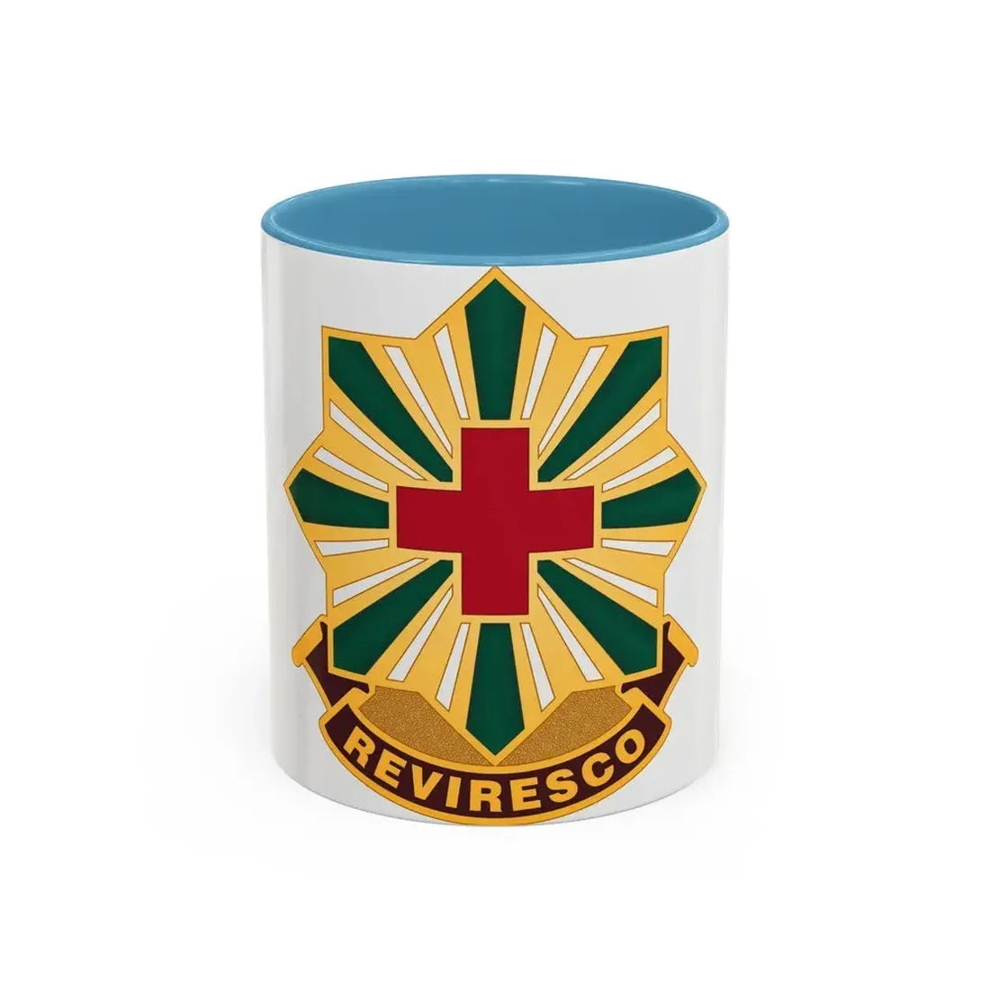 528th Hospital Center (U.S. Army) Accent Coffee Mug 11oz Light Blue - Go Mug Yourself