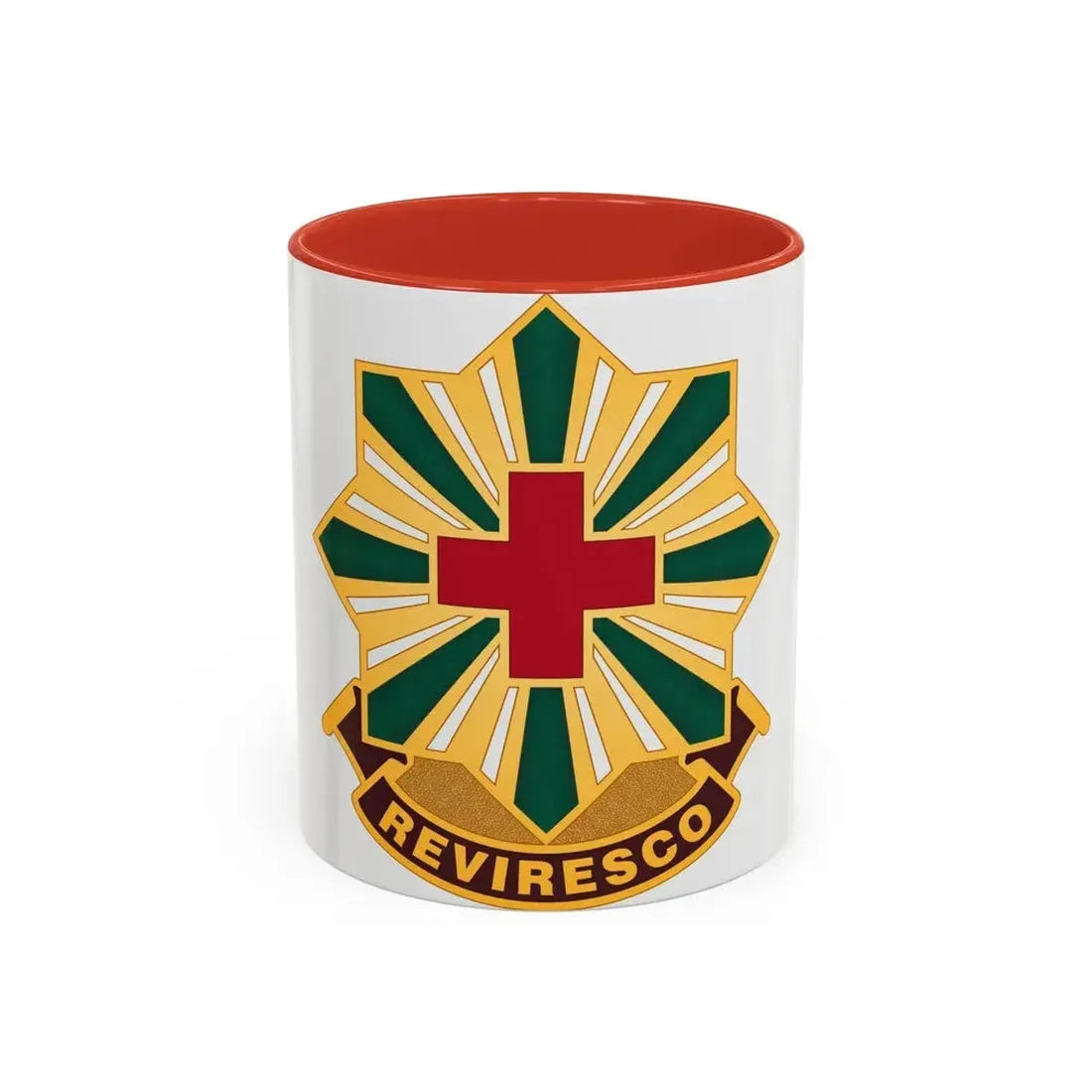 528th Hospital Center (U.S. Army) Accent Coffee Mug 11oz Red - Go Mug Yourself