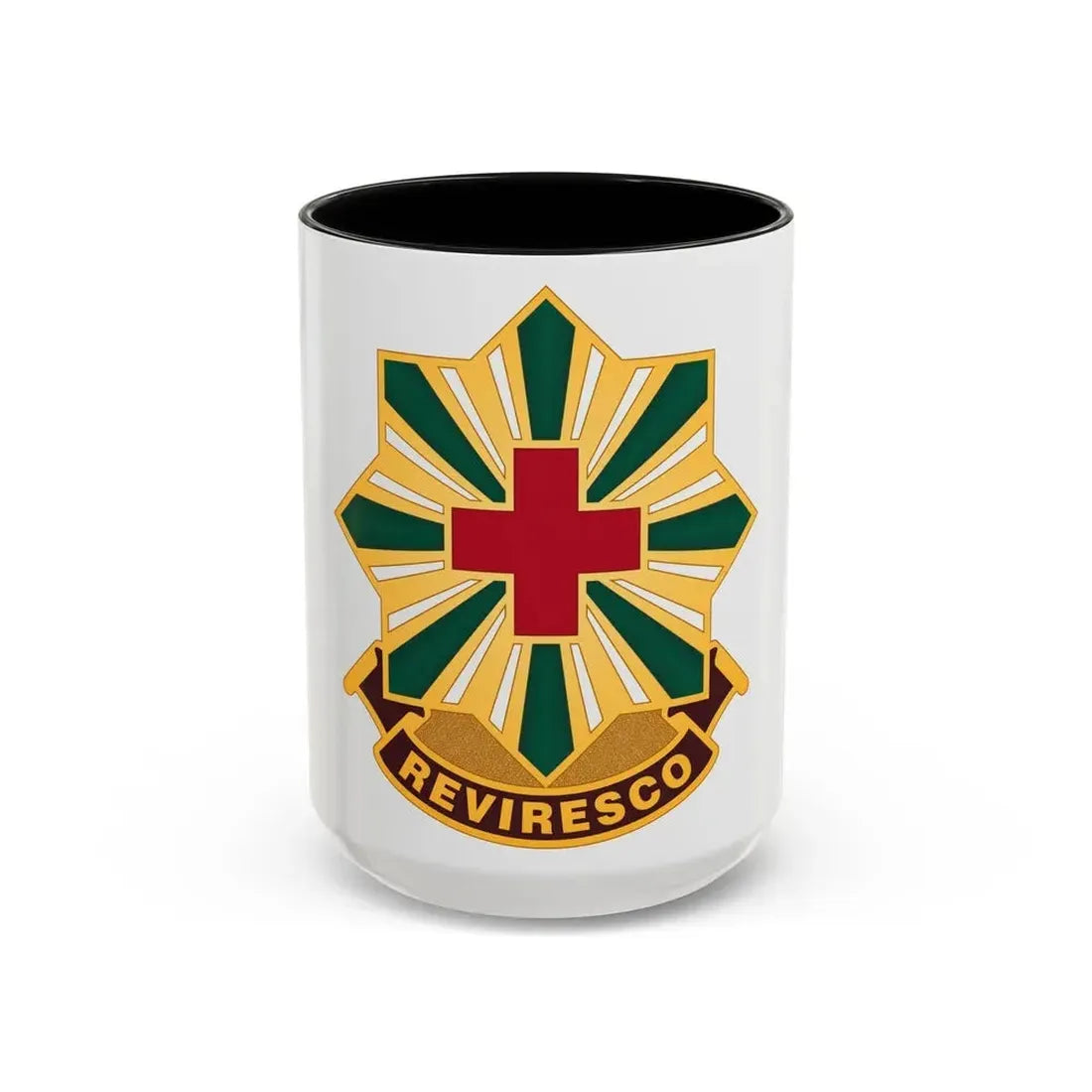 528th Hospital Center (U.S. Army) Accent Coffee Mug 15oz Black - Go Mug Yourself
