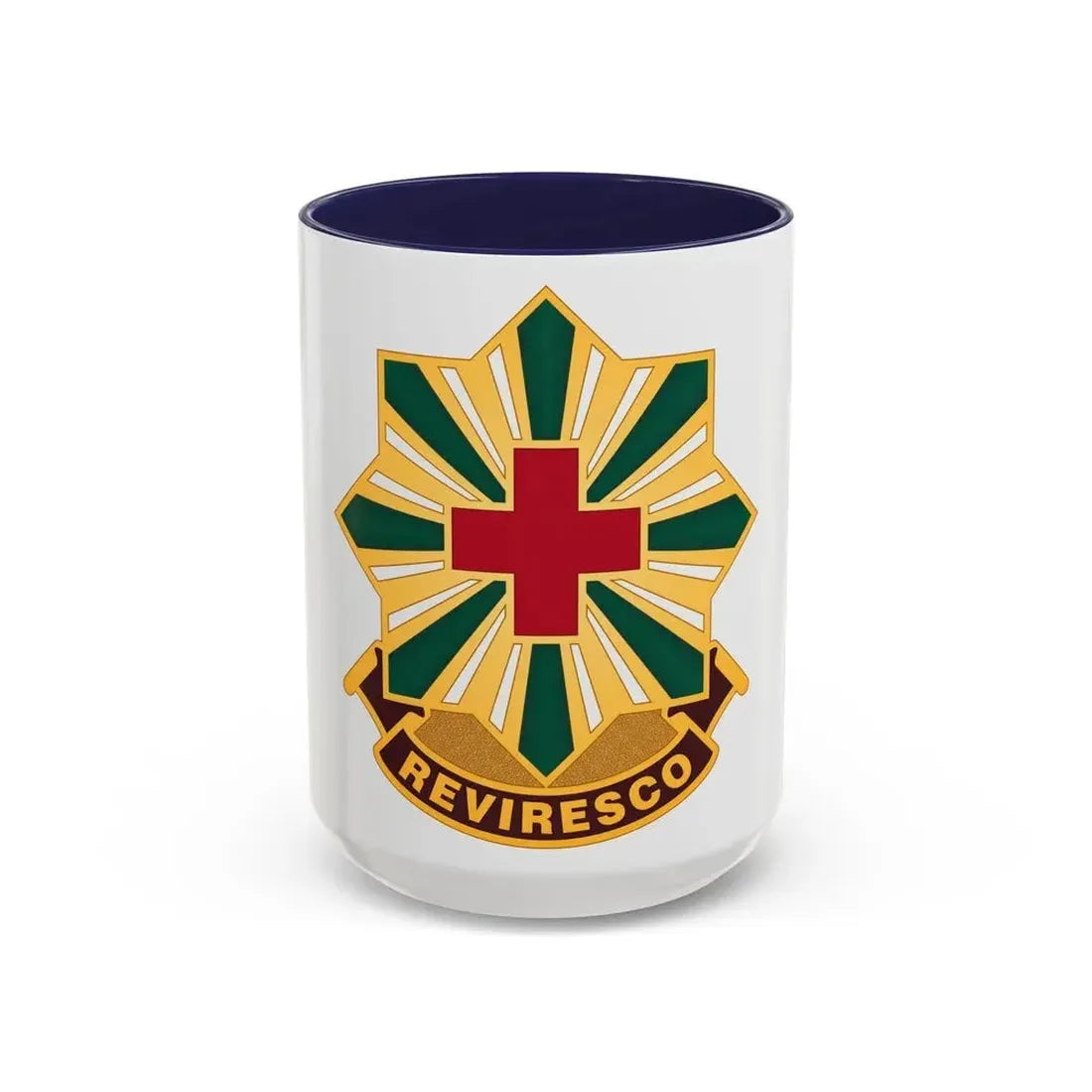 528th Hospital Center (U.S. Army) Accent Coffee Mug 15oz Navy - Go Mug Yourself