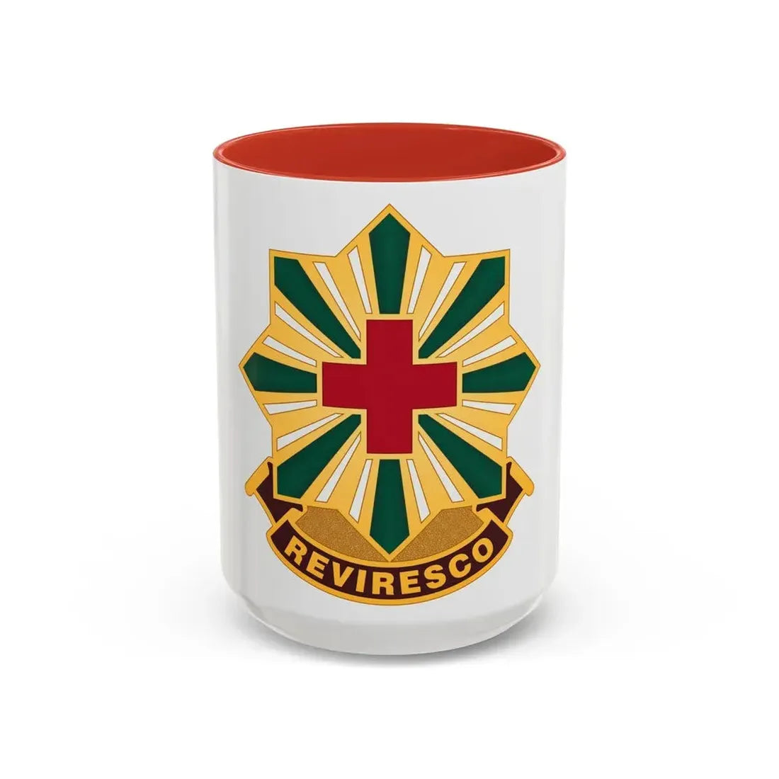 528th Hospital Center (U.S. Army) Accent Coffee Mug 15oz Red - Go Mug Yourself