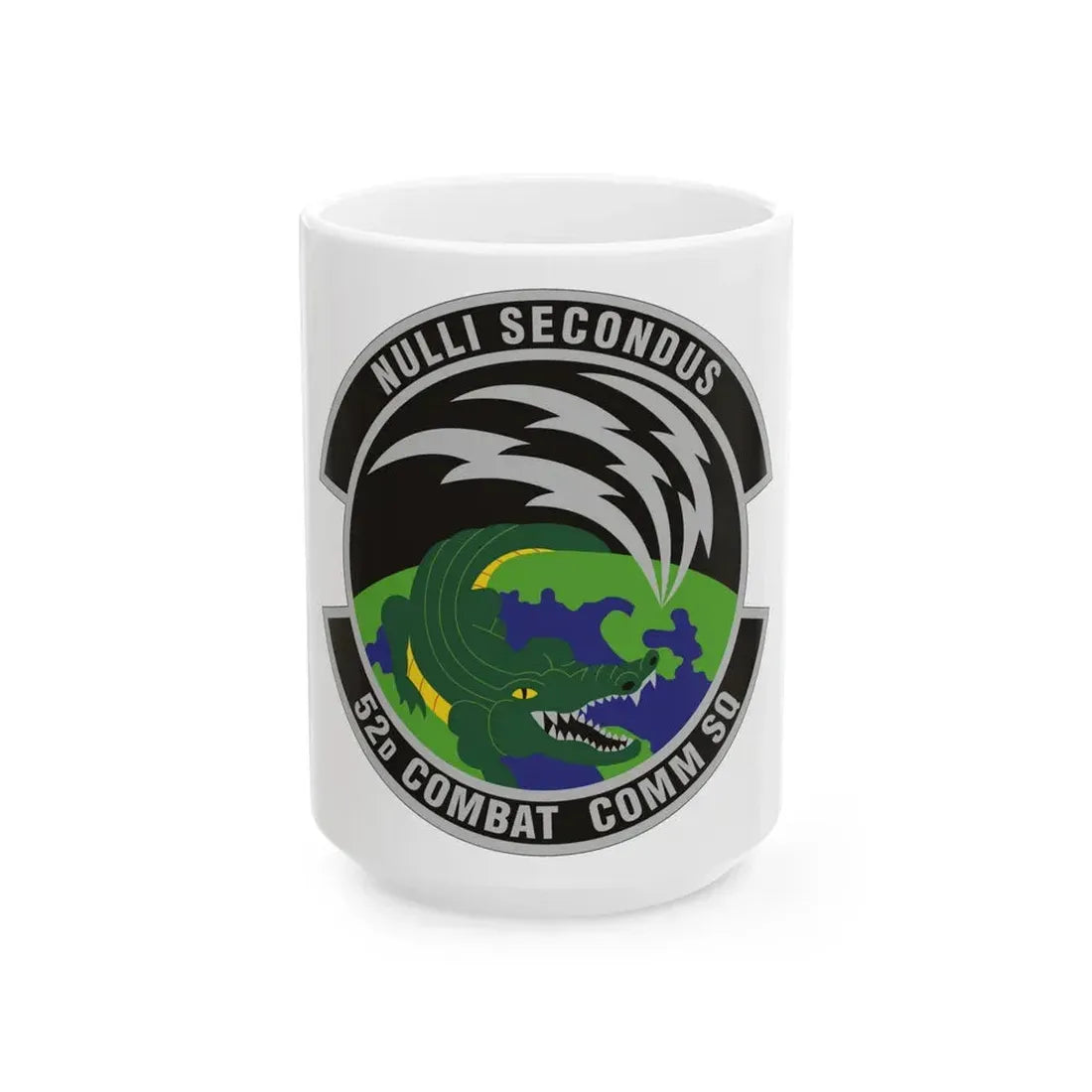 52d Combat Communications Squadron (U.S. Air Force) White Coffee Mug - Go Mug Yourself