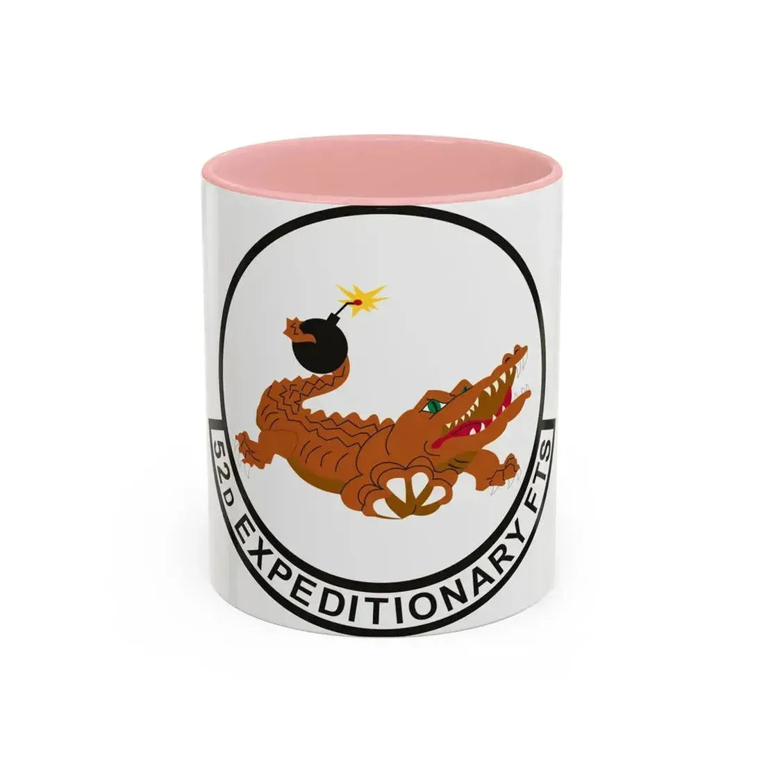 52d Expeditionary Flying Training Squadron (U.S. Air Force) Accent Coffee Mug 11oz Pink - Go Mug Yourself