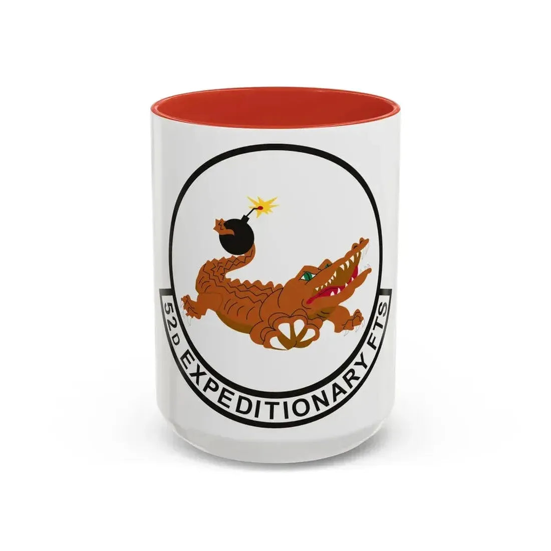52d Expeditionary Flying Training Squadron (U.S. Air Force) Accent Coffee Mug 15oz Red - Go Mug Yourself