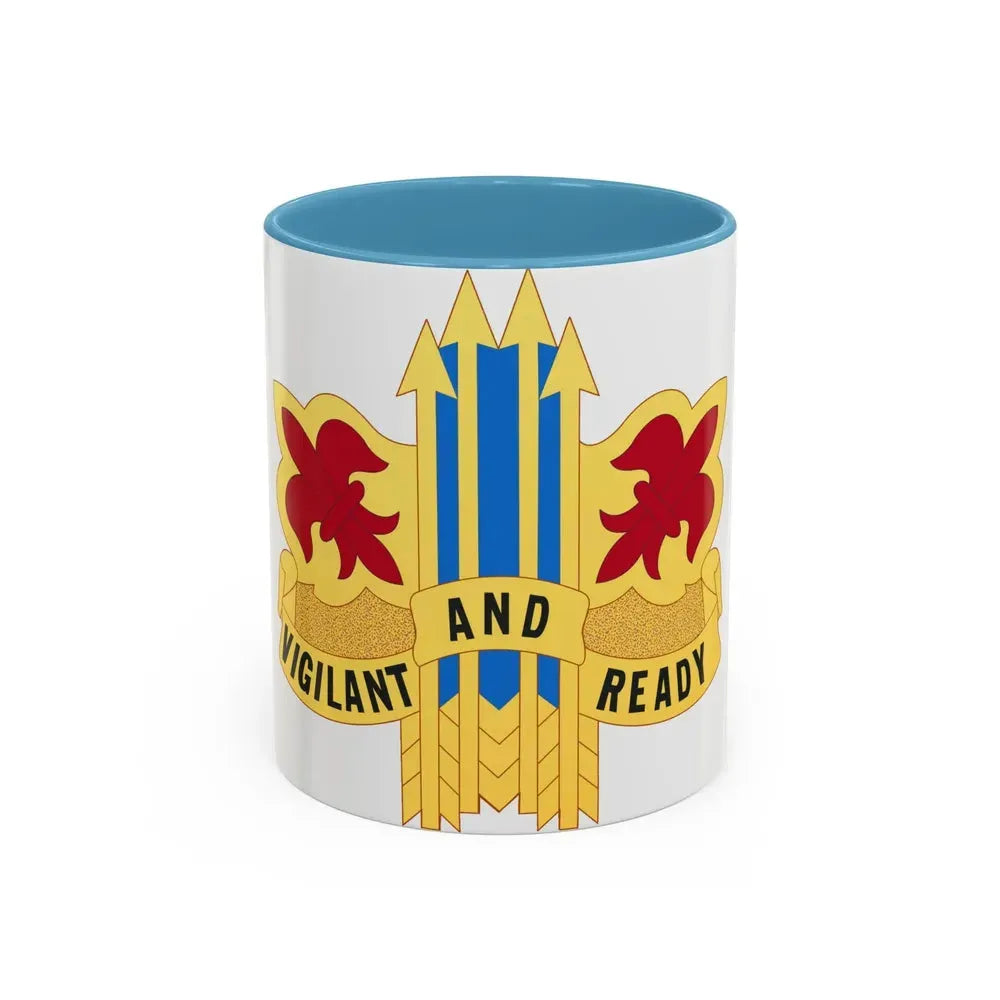 52nd Air Defense Artillery Brigade (U.S. Army) Accent Coffee Mug 11oz Light Blue - Go Mug Yourself