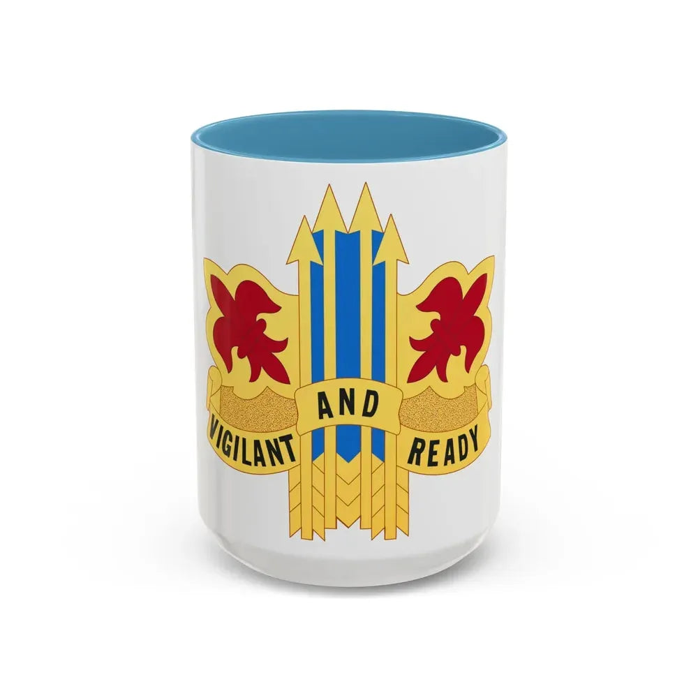 52nd Air Defense Artillery Brigade (U.S. Army) Accent Coffee Mug 15oz Light Blue - Go Mug Yourself