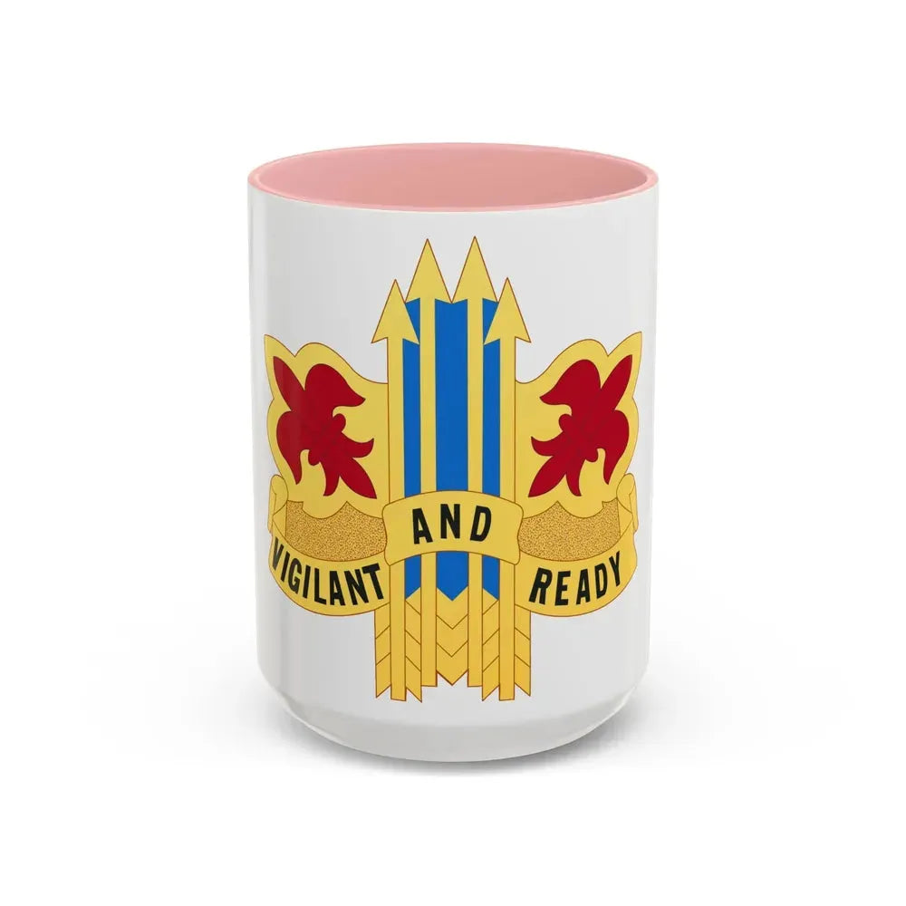 52nd Air Defense Artillery Brigade (U.S. Army) Accent Coffee Mug 15oz Pink - Go Mug Yourself