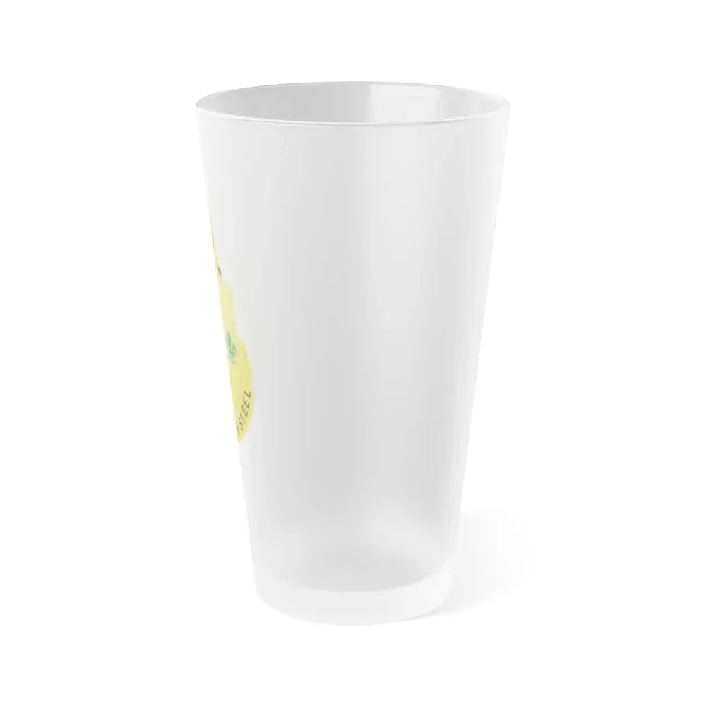 53 Armor Regiment (U.S. Army) Frosted Pint Glass 16oz - Go Mug Yourself
