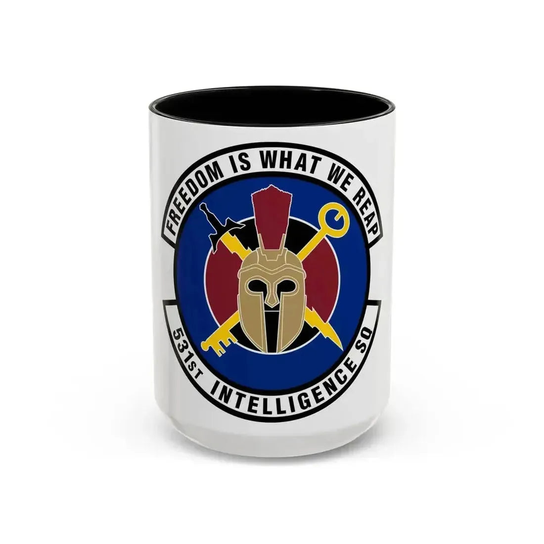 531 Intelligence Squadron ACC (U.S. Air Force) Accent Coffee Mug 15oz Black - Go Mug Yourself