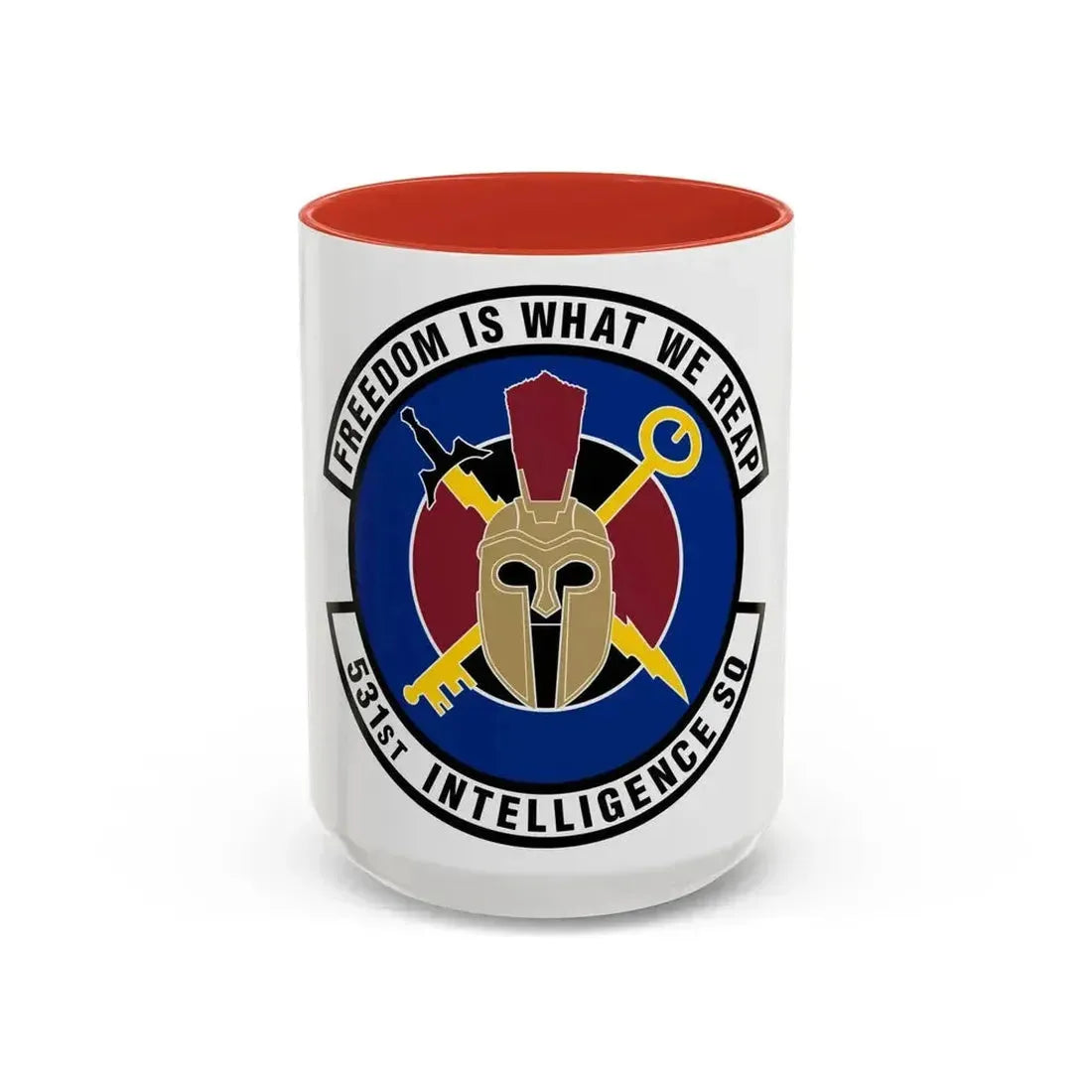 531 Intelligence Squadron ACC (U.S. Air Force) Accent Coffee Mug 15oz Red - Go Mug Yourself