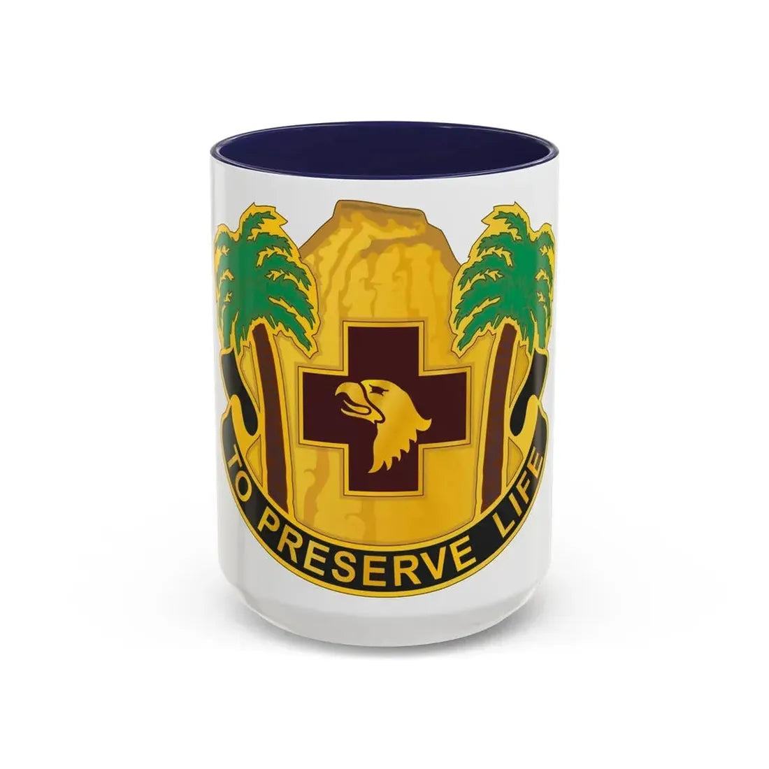 531st Hospital Center (U.S. Army) Accent Coffee Mug 15oz Navy - Go Mug Yourself