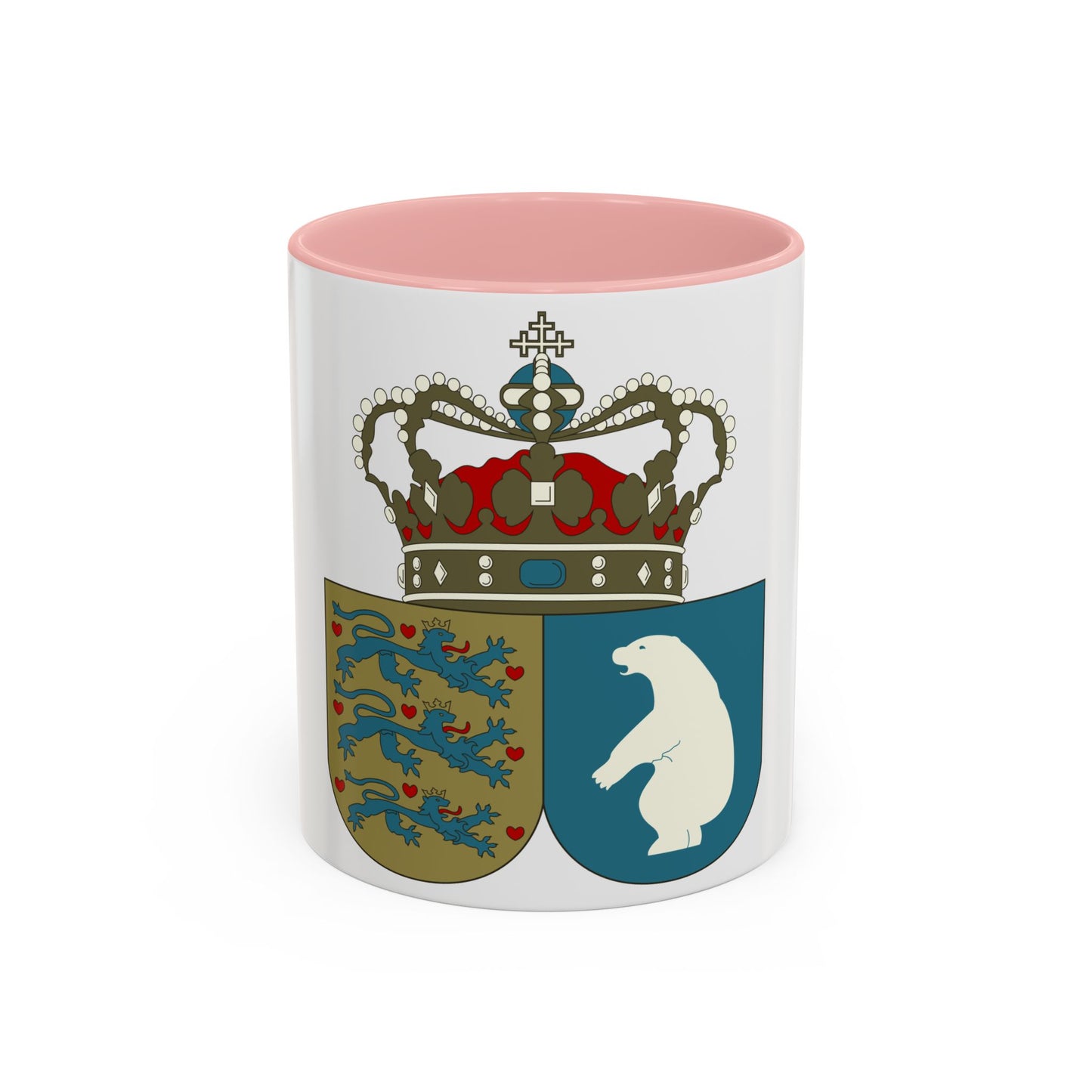 Coat of arms of the County of Greenland - Accent Coffee Mug