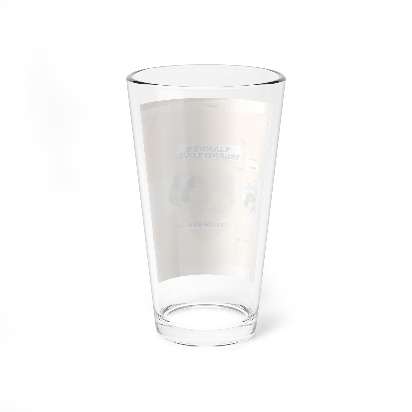 Lianne's Island Love by Berta LaVan Barker (Avalon Books, 1979) - Pint Glass 16oz