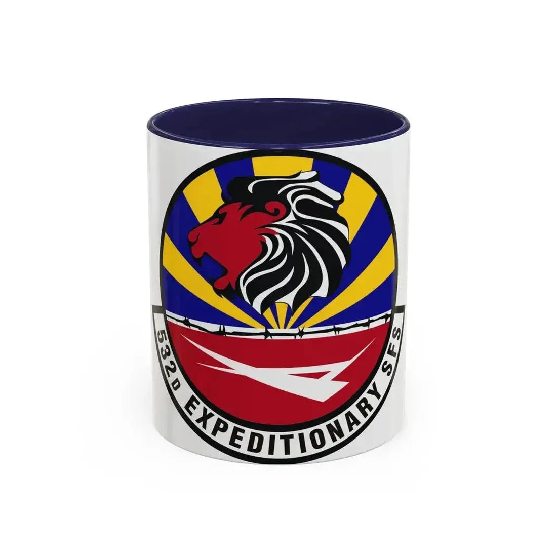 532d Expeditionary Security Forces Squadron (U.S. Air Force) Accent Coffee Mug 11oz Navy - Go Mug Yourself