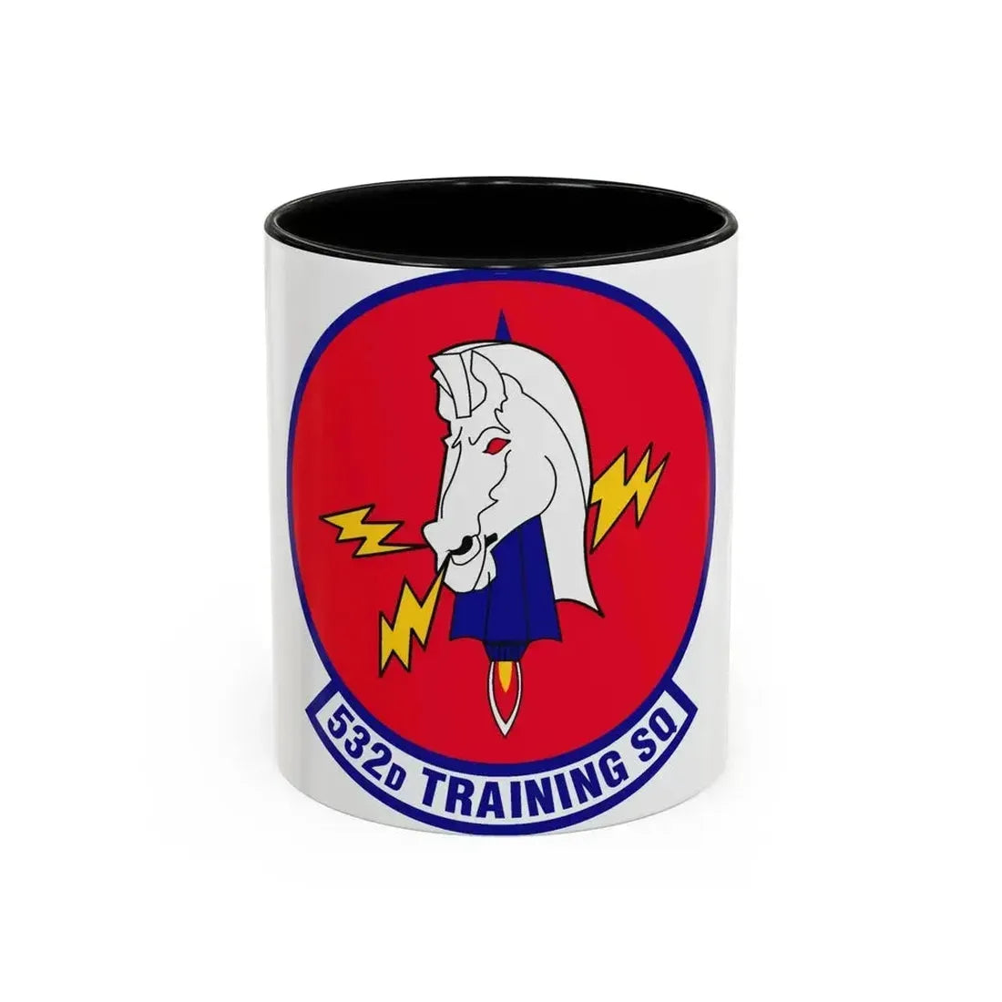 532d Training Squadron (U.S. Air Force) Accent Coffee Mug 11oz Black - Go Mug Yourself