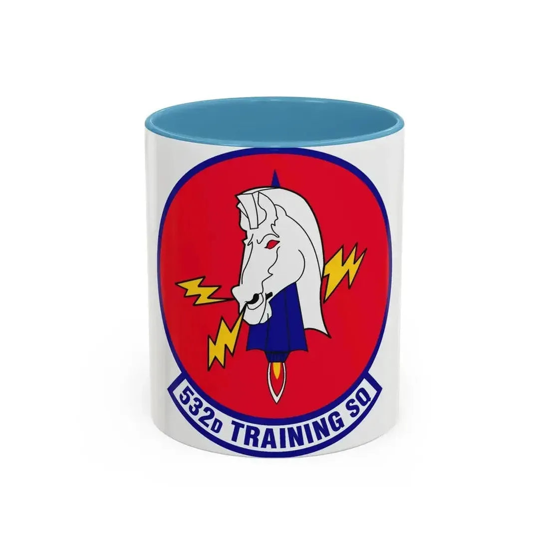 532d Training Squadron (U.S. Air Force) Accent Coffee Mug 11oz Light Blue - Go Mug Yourself