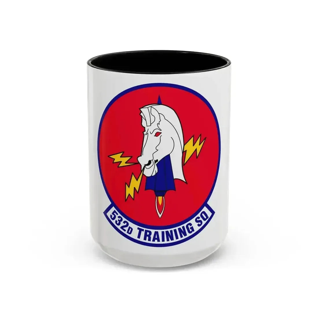 532d Training Squadron (U.S. Air Force) Accent Coffee Mug 15oz Black - Go Mug Yourself