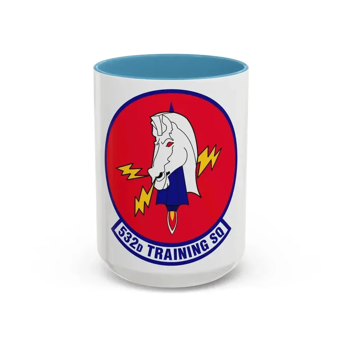 532d Training Squadron (U.S. Air Force) Accent Coffee Mug 15oz Light Blue - Go Mug Yourself