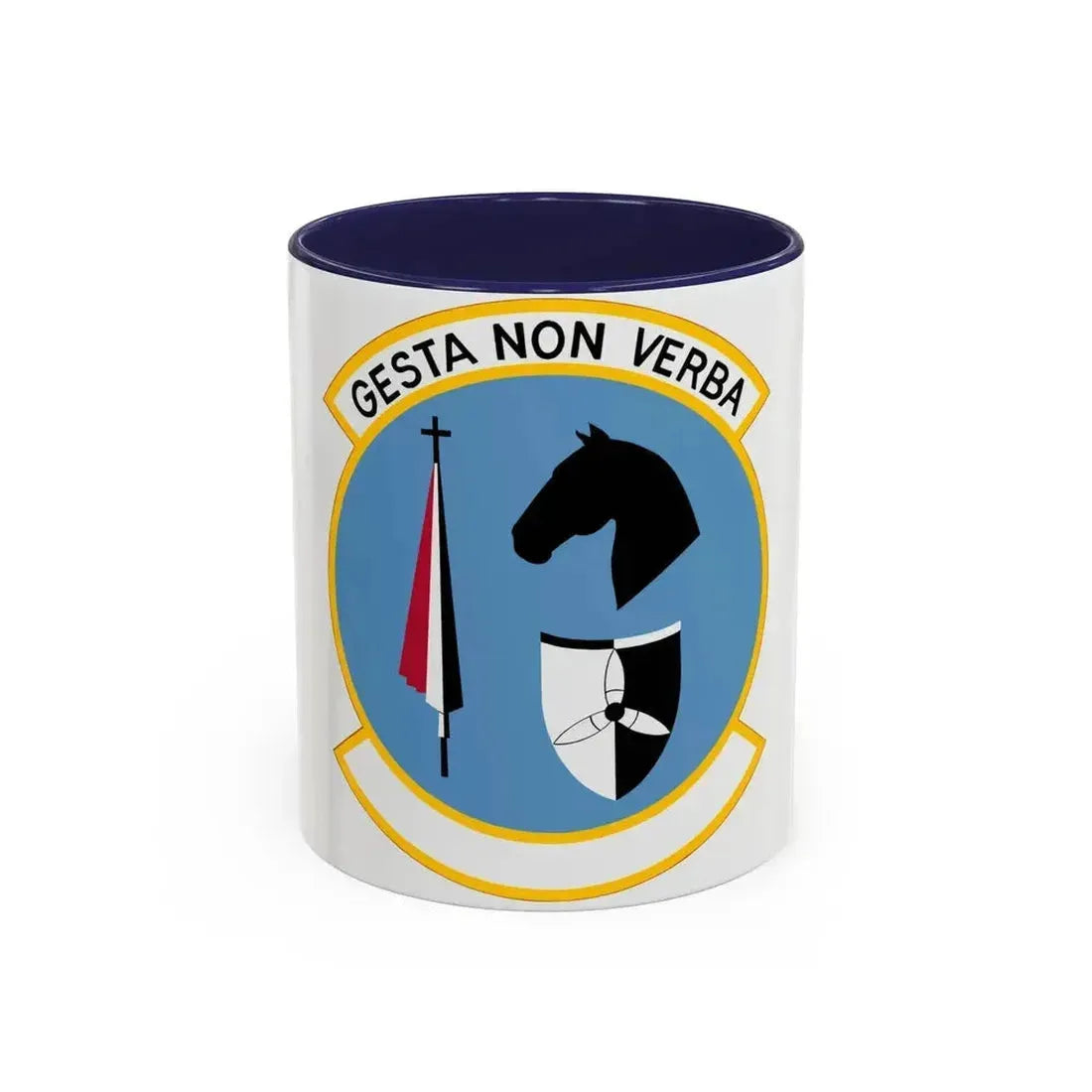 537 Airlift Squadron PACAF (U.S. Air Force) Accent Coffee Mug 11oz Navy - Go Mug Yourself