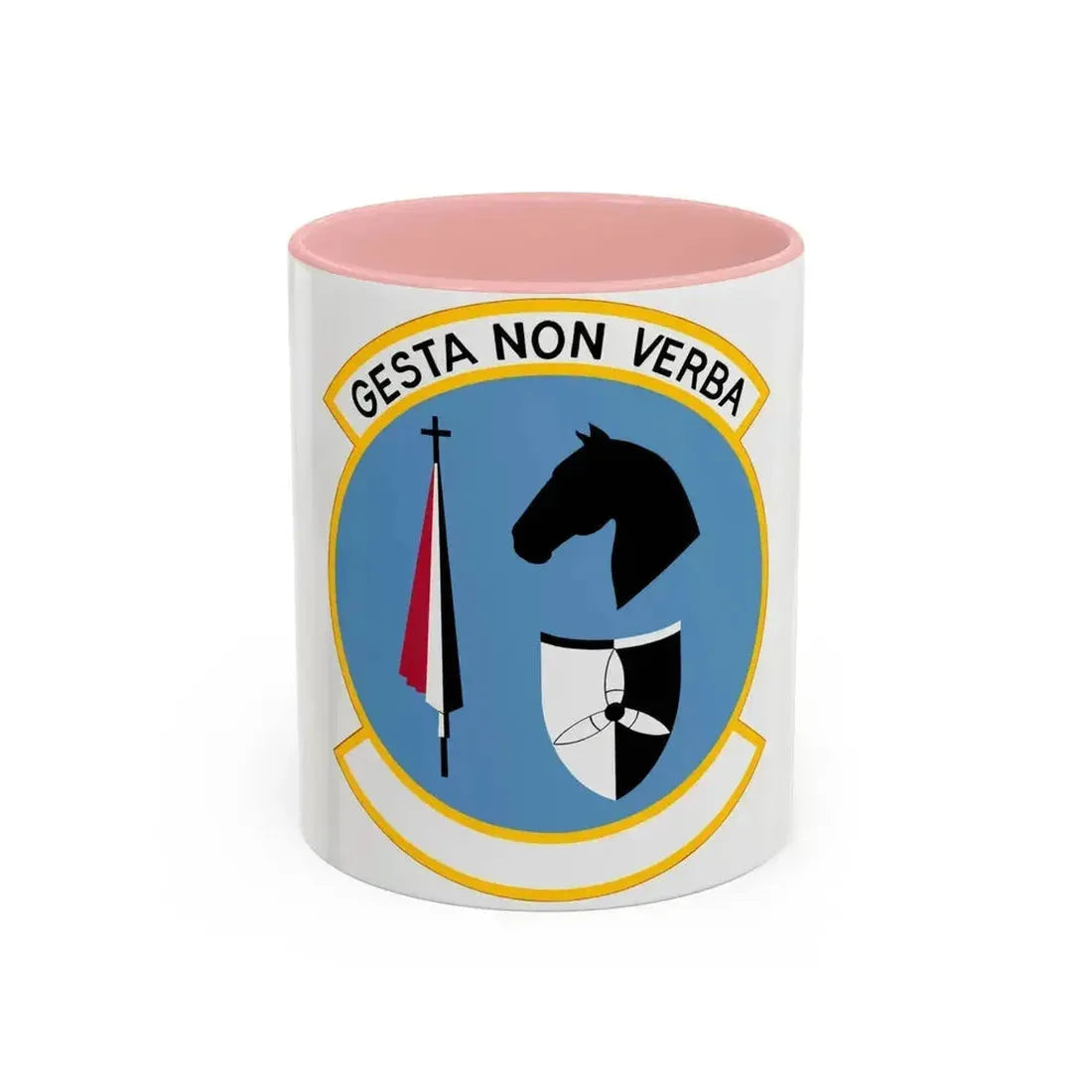537 Airlift Squadron PACAF (U.S. Air Force) Accent Coffee Mug 11oz Pink - Go Mug Yourself
