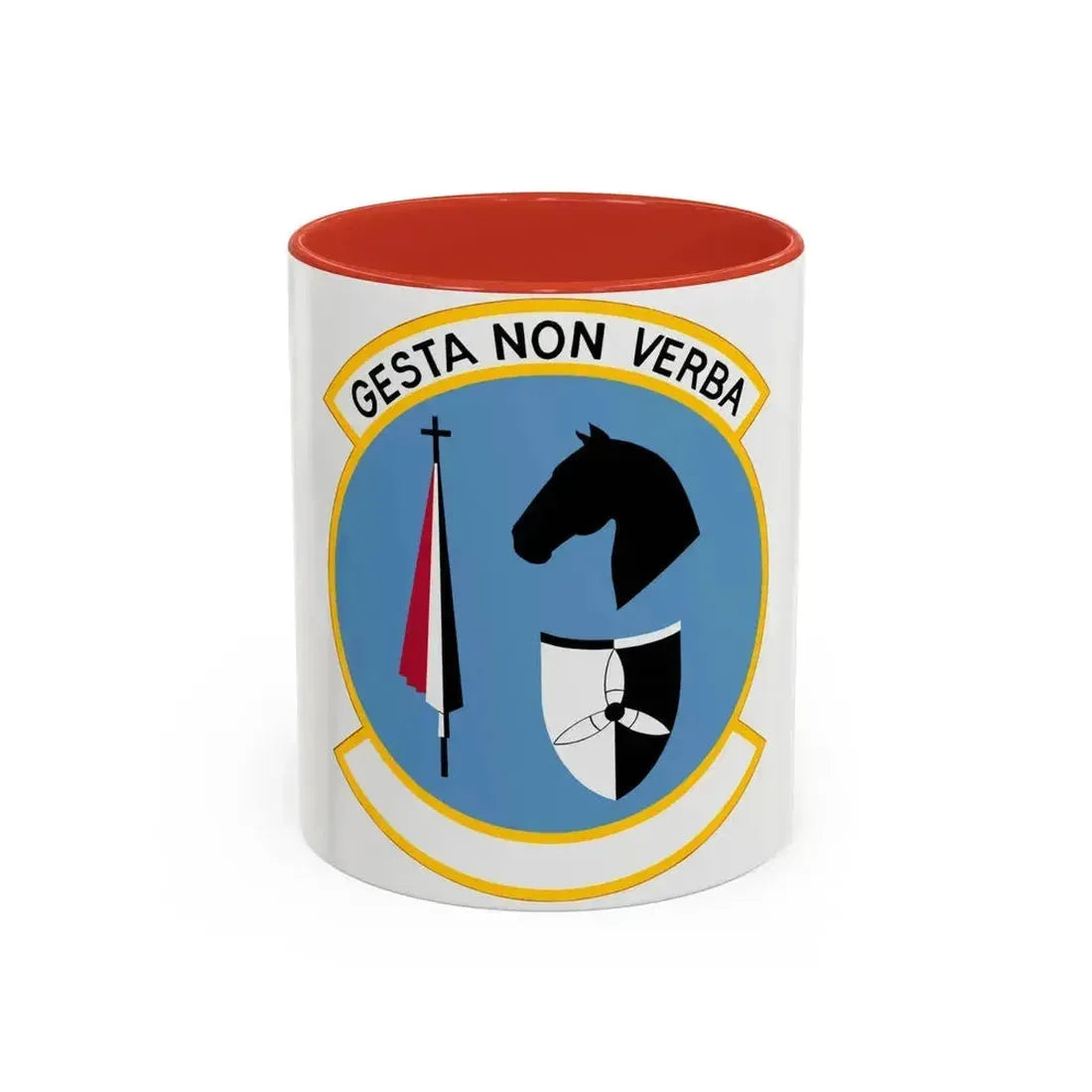 537 Airlift Squadron PACAF (U.S. Air Force) Accent Coffee Mug 11oz Red - Go Mug Yourself