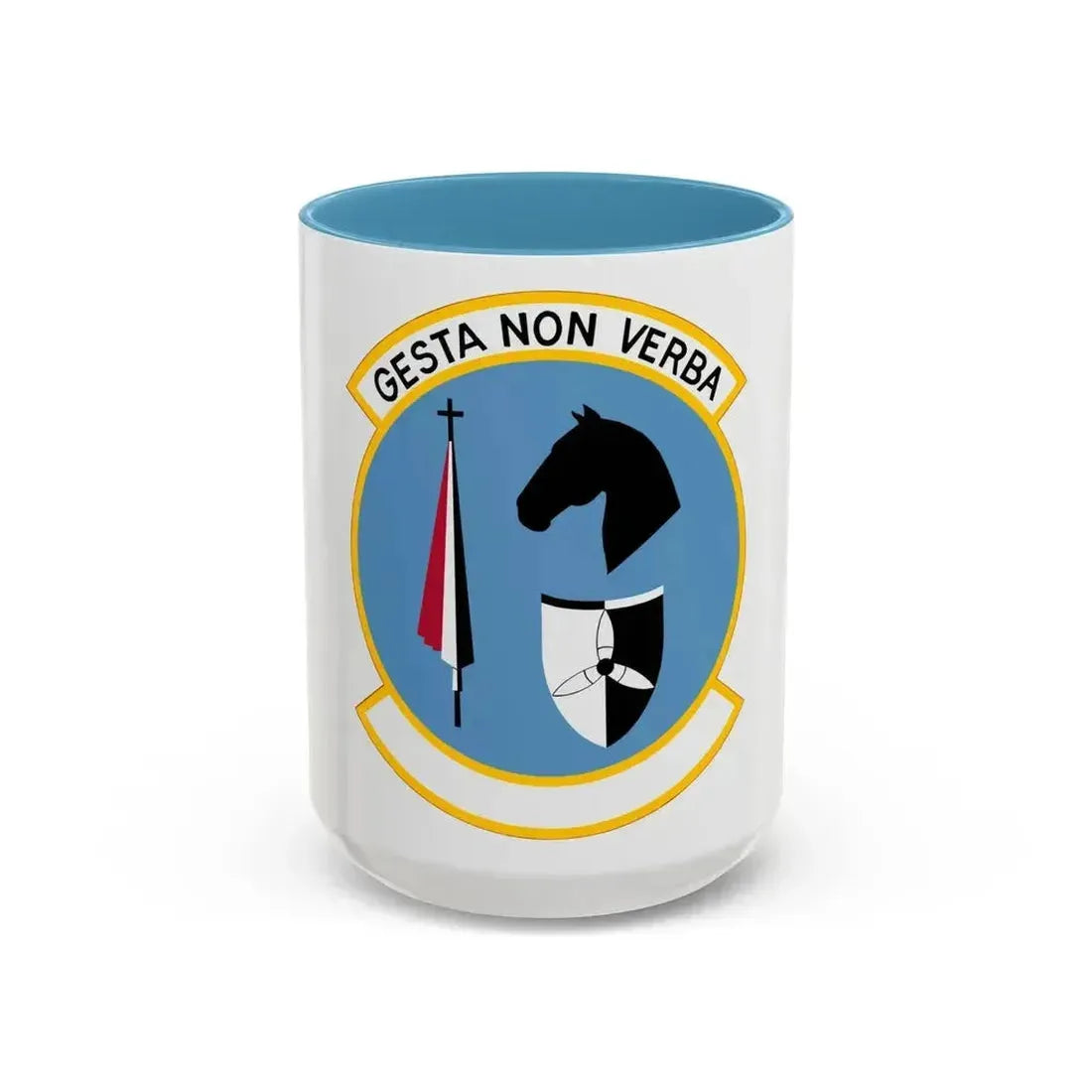 537 Airlift Squadron PACAF (U.S. Air Force) Accent Coffee Mug 15oz Light Blue - Go Mug Yourself