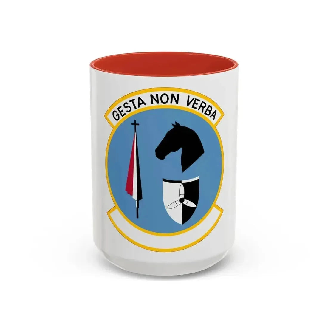 537 Airlift Squadron PACAF (U.S. Air Force) Accent Coffee Mug 15oz Red - Go Mug Yourself