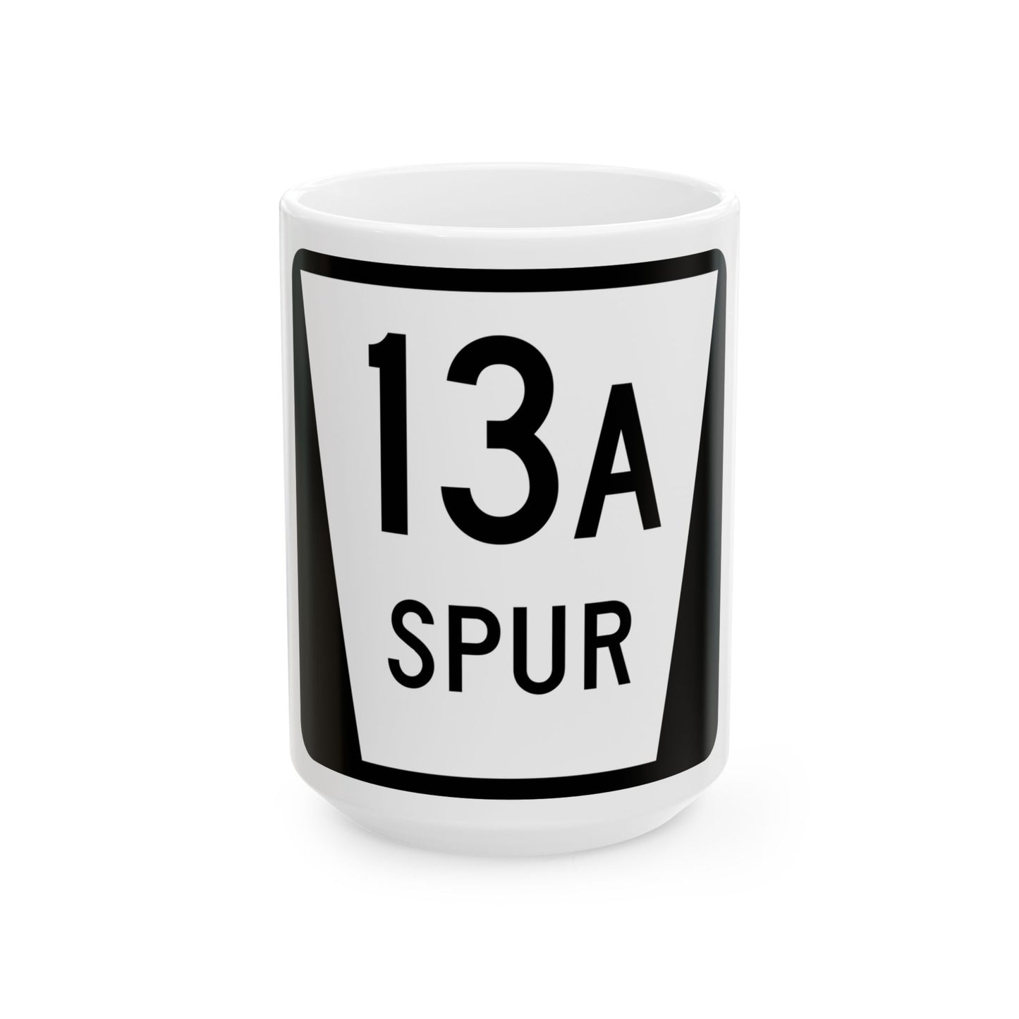N SPUR 13A (Nebraska) (Road Sign) White Coffee Mug