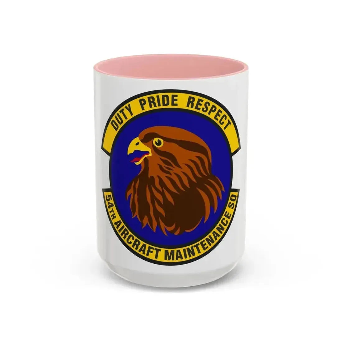 54 Aircraft Maintenance Squadron AETC (U.S. Air Force) Accent Coffee Mug 15oz Pink - Go Mug Yourself