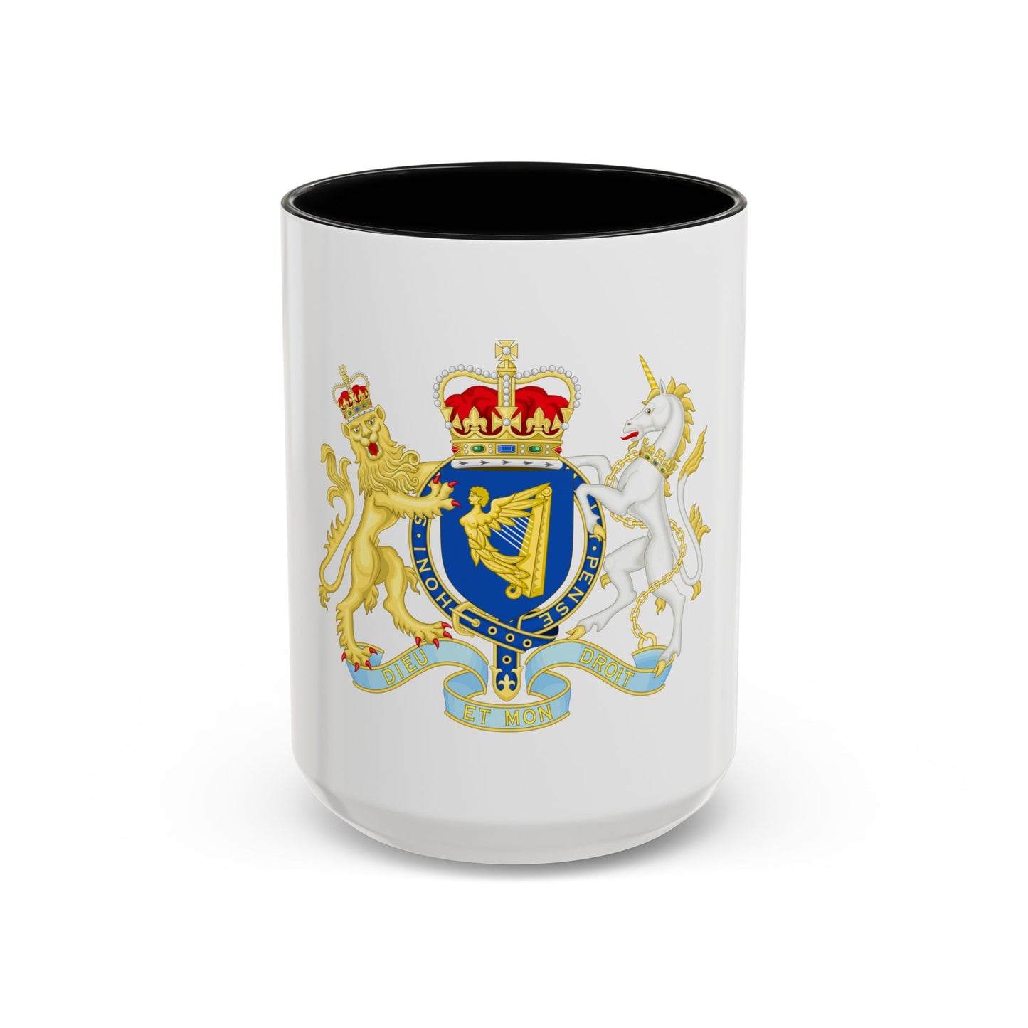 Coat of Arms of The Kingdom Ireland - Accent Coffee Mug
