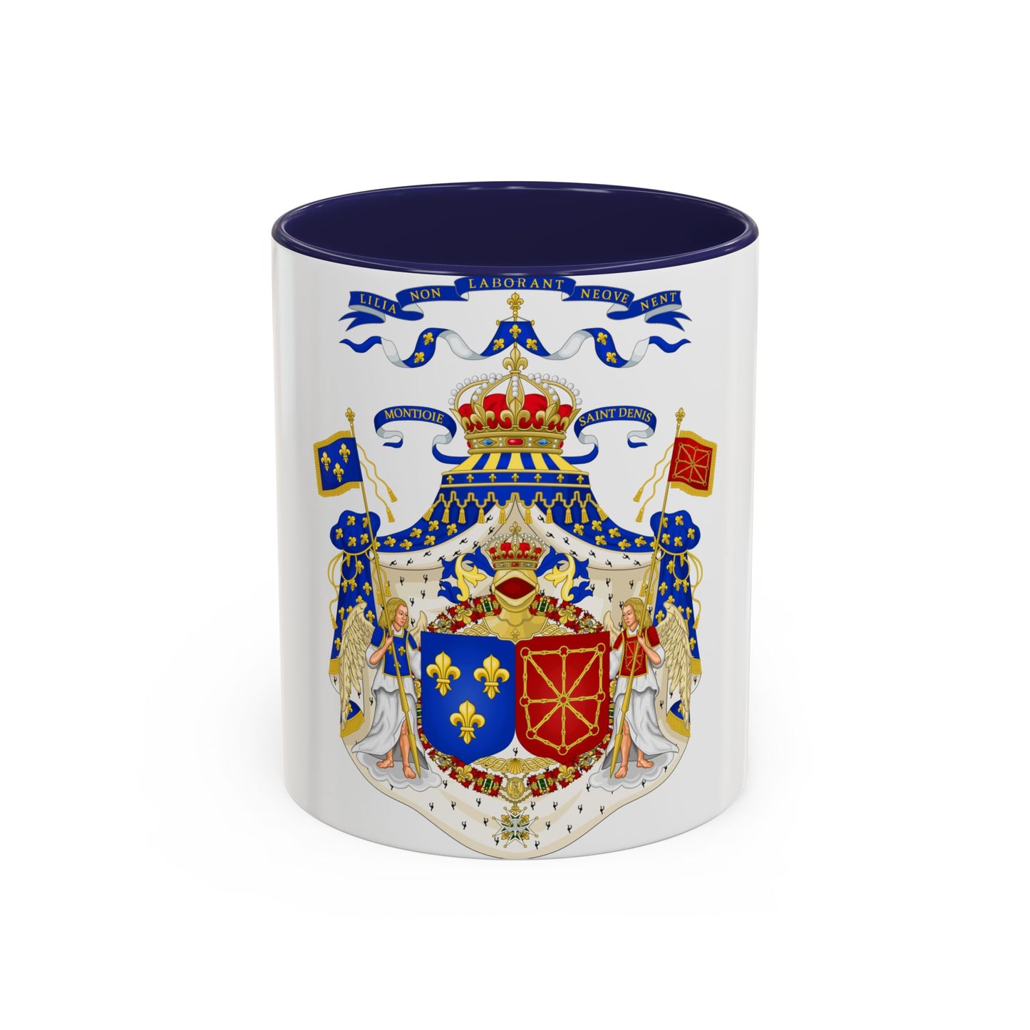 Grand Royal Coat of Arms of France & Navarre - Accent Coffee Mug