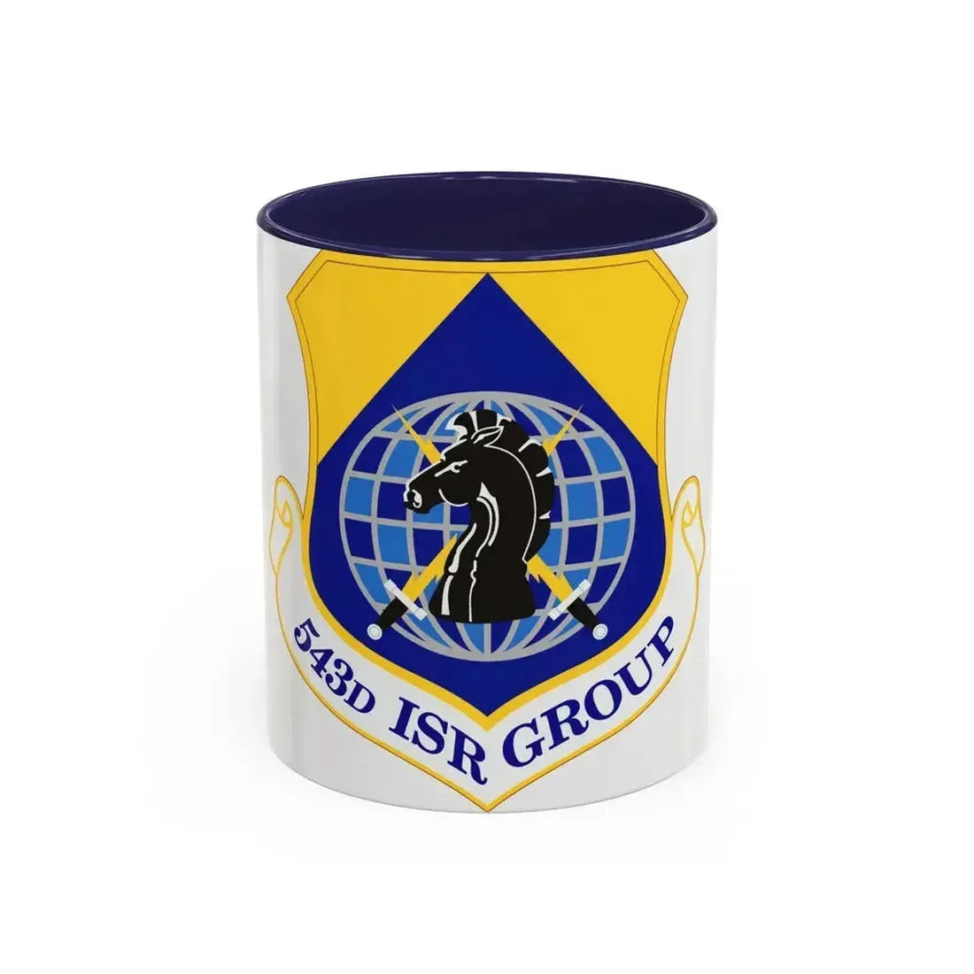 543 Intelligence Surveillance and Reconnaissance Group AFISRA (U.S. Air Force) Accent Coffee Mug 11oz Navy - Go Mug Yourself