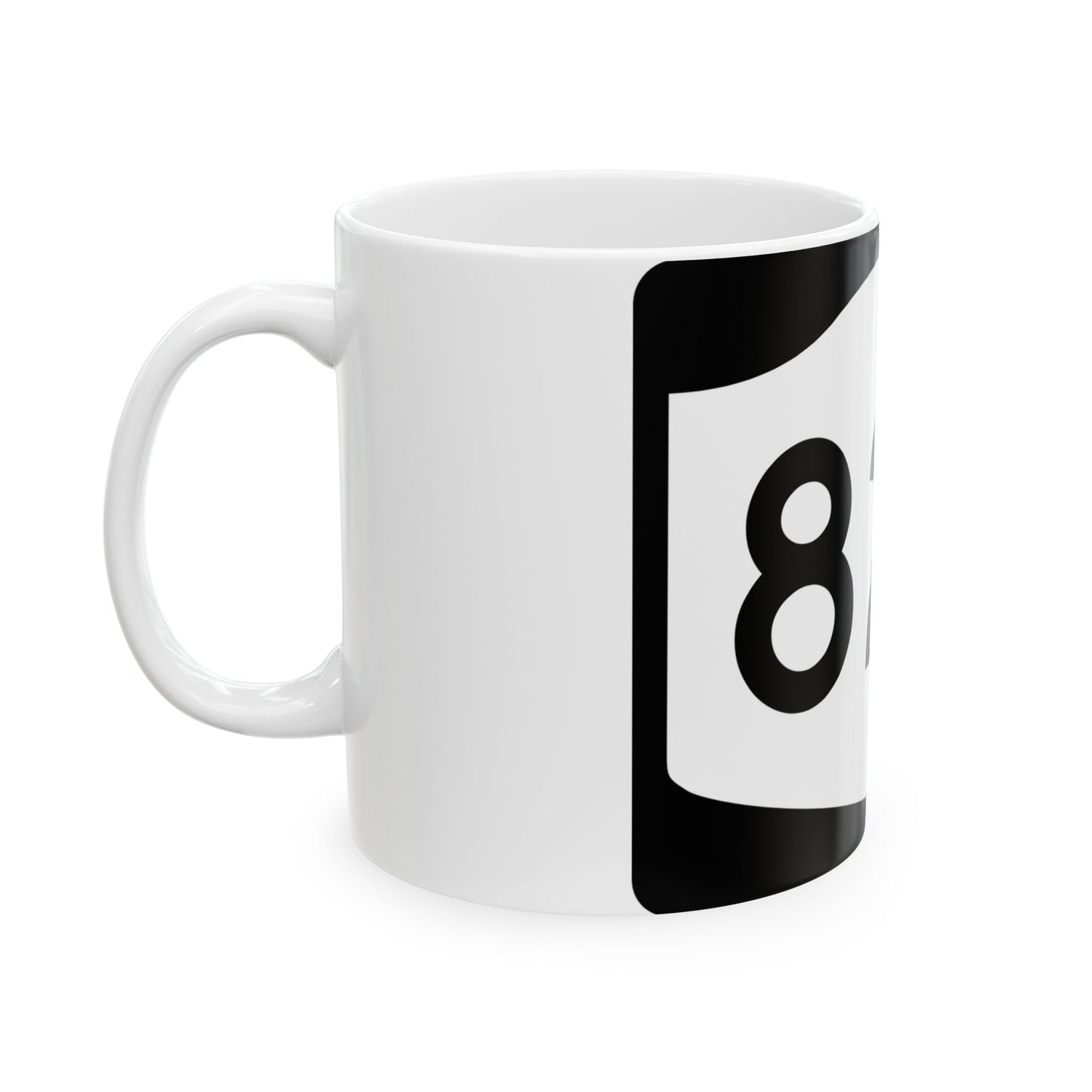 NY-82A (New York) (Road Sign) White Coffee Mug