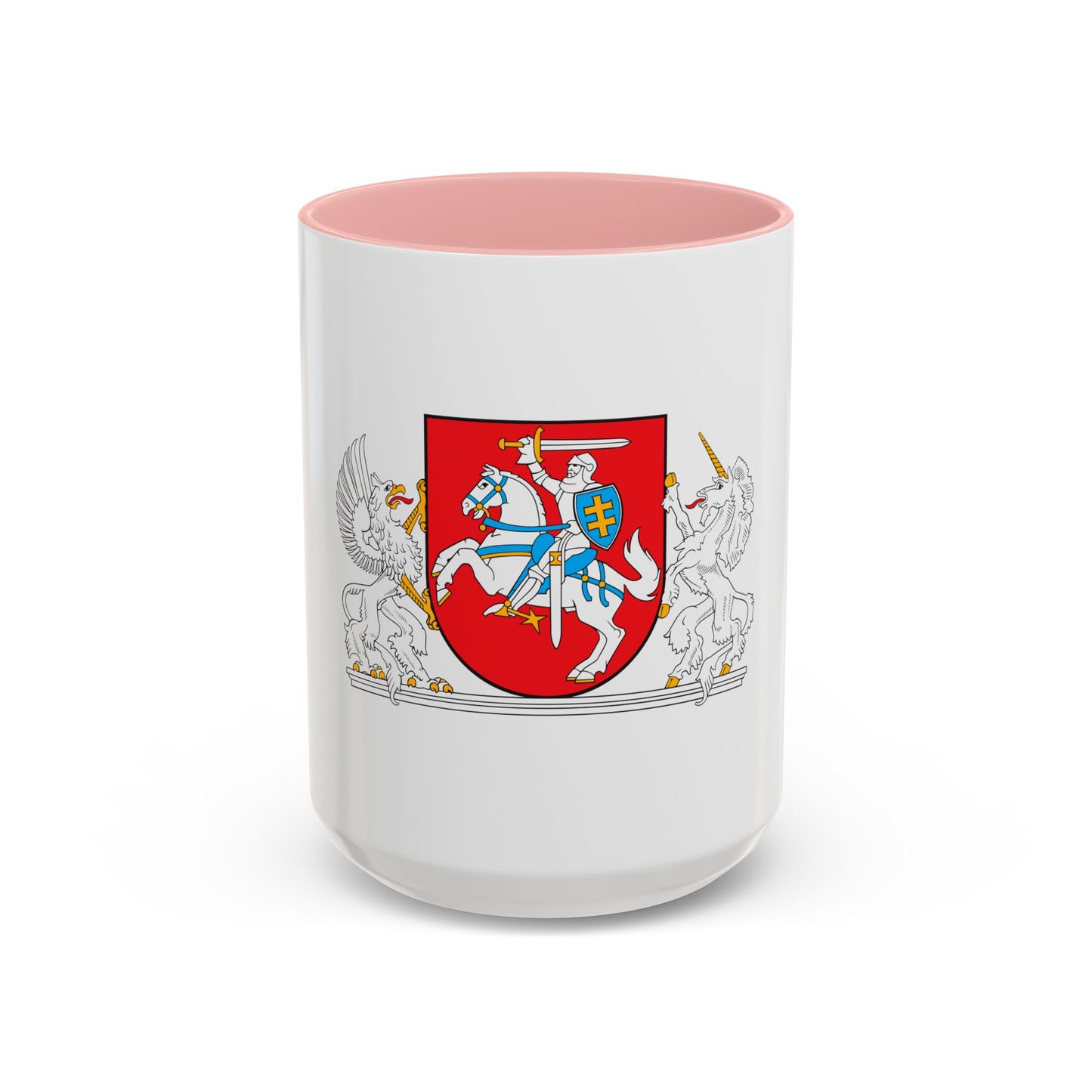 Coat of arms of the President of Lithuania - Accent Coffee Mug