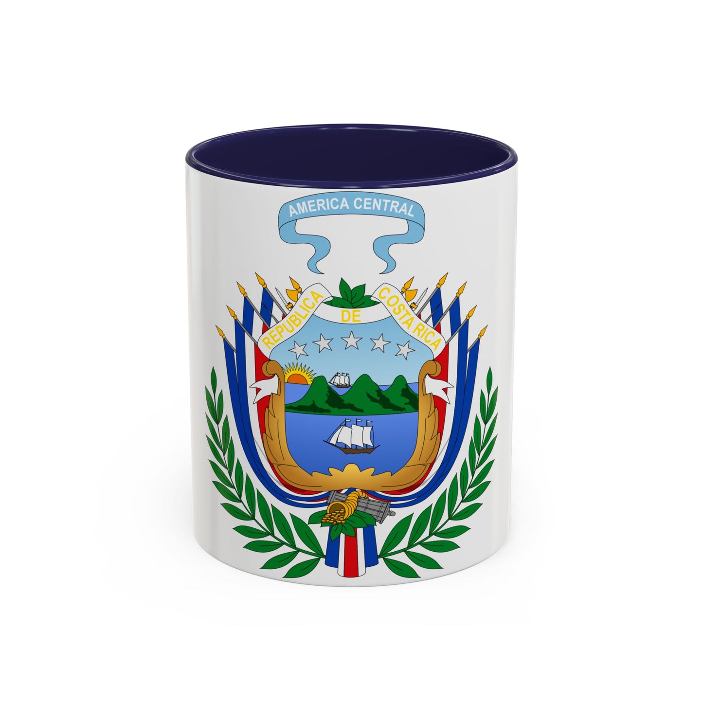 Coat of arms of Costa Rica (1848-1906) - Accent Coffee Mug