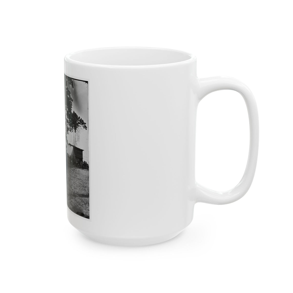 Belle Plain Landing, Virginia. View Of The Tents Of The Sanitary Commission (U.S. Civil War) White Coffee Mug