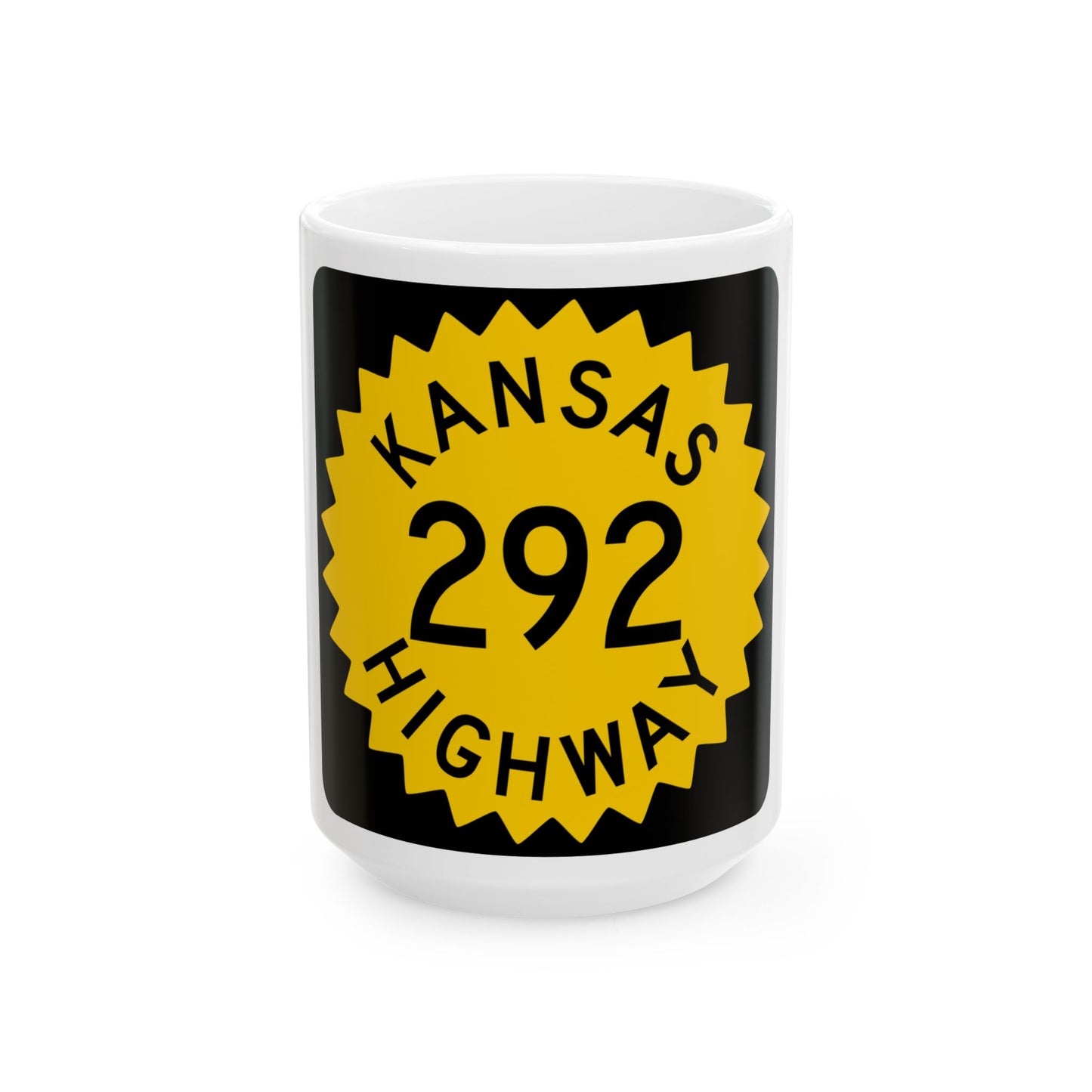 K-292 1948 (Kansas) (Road Sign) White Coffee Mug
