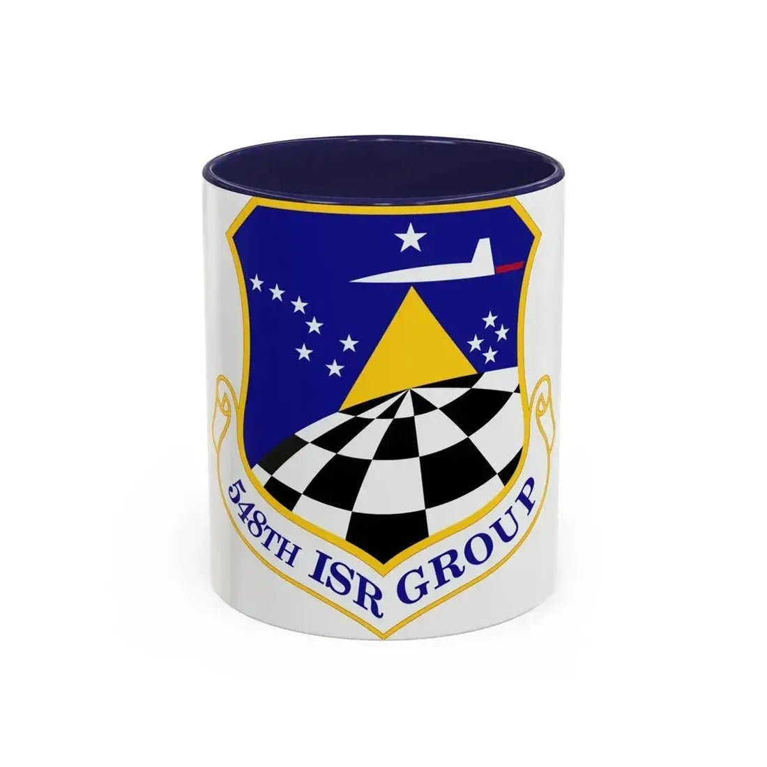 548 Intelligence Surveillance and Reconnaissance Group ACC (U.S. Air Force) Accent Coffee Mug 11oz Navy - Go Mug Yourself