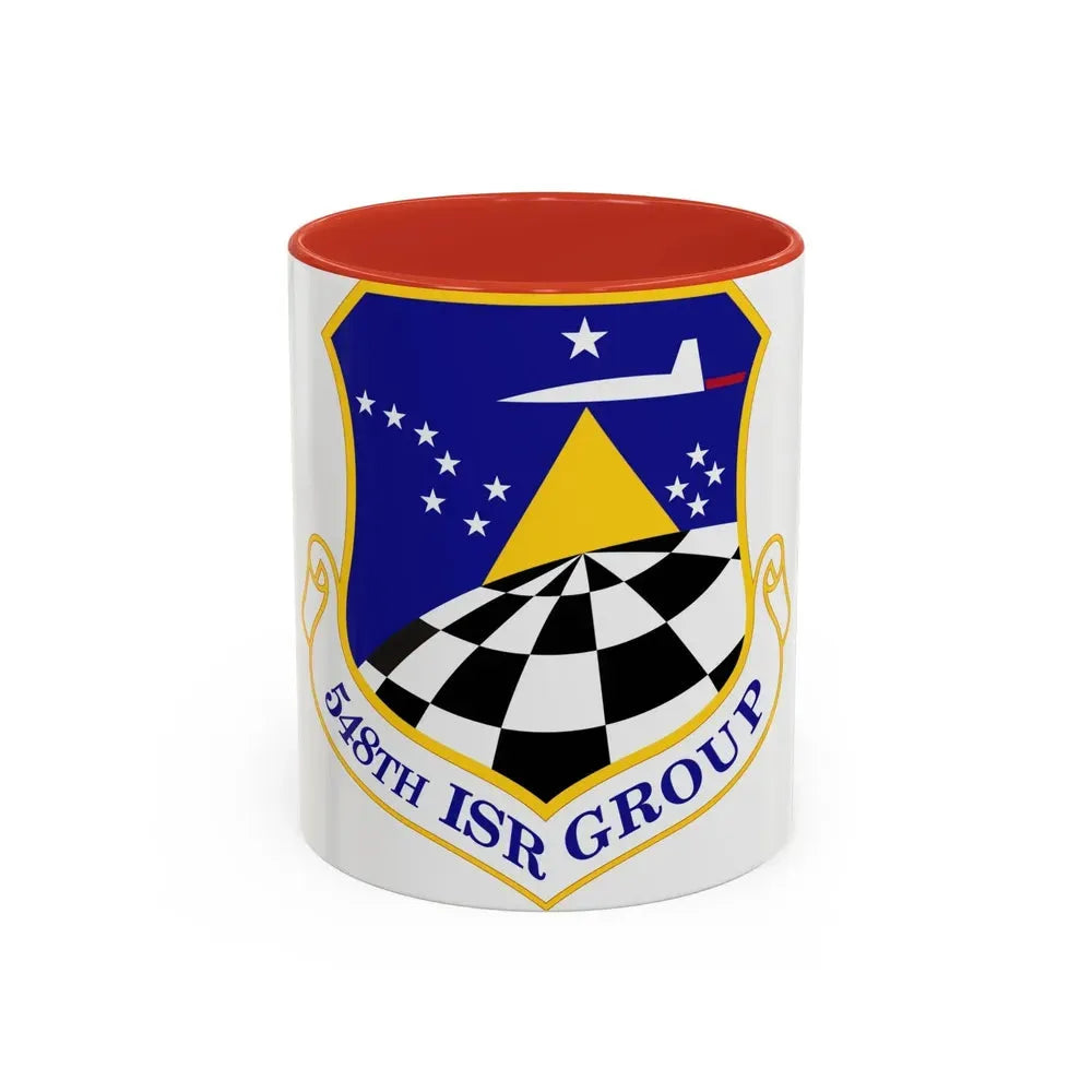 548 Intelligence Surveillance and Reconnaissance Group ACC (U.S. Air Force) Accent Coffee Mug 11oz Red - Go Mug Yourself