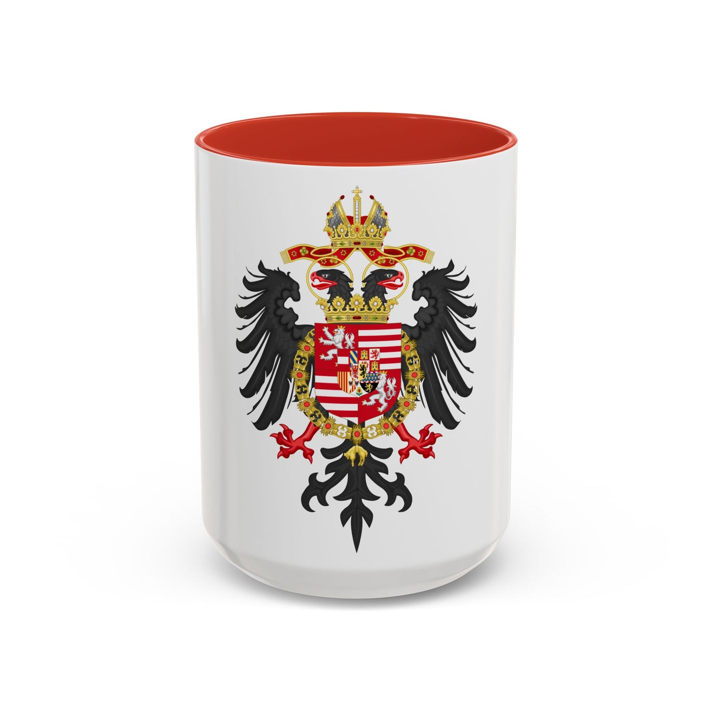 Greater Coat of Arms of Ferdinand I, Holy Roman Emperor - Accent Coffee Mug