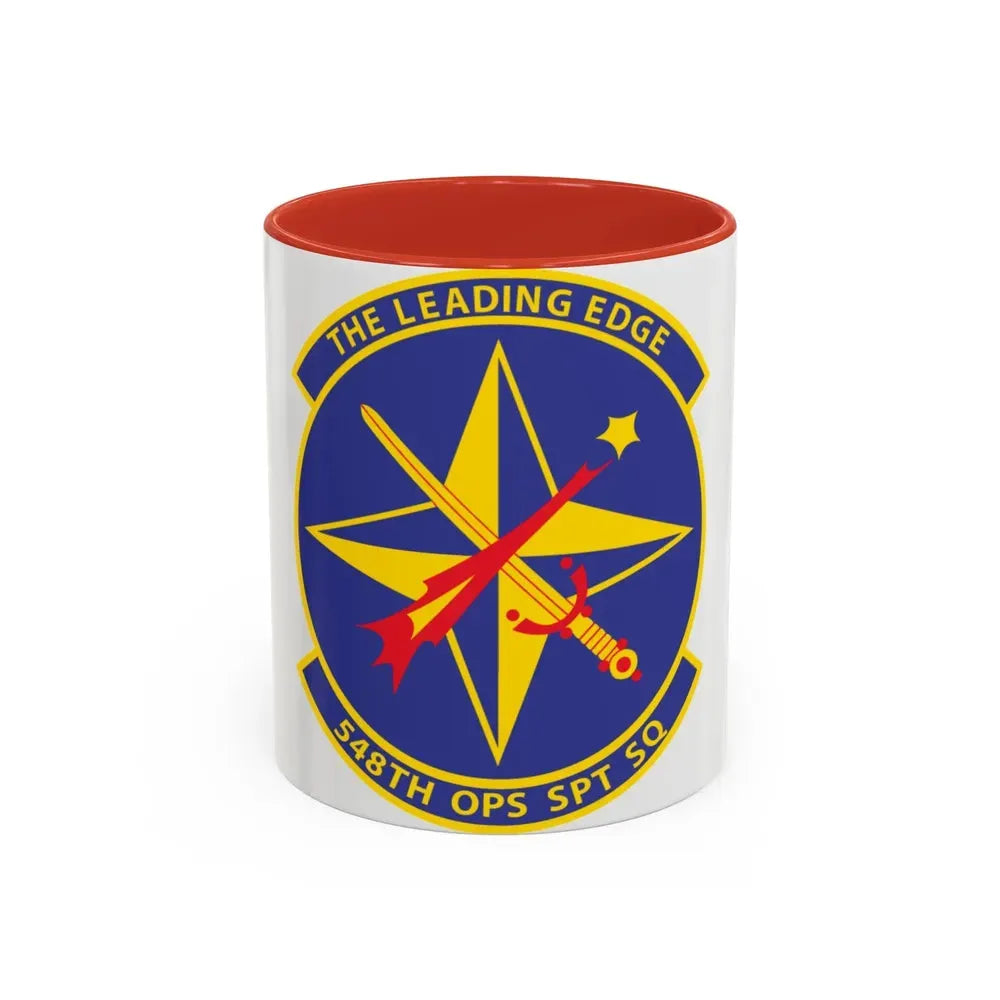 548th OPS SPT Sq (U.S. Air Force) Accent Coffee Mug 11oz Red - Go Mug Yourself