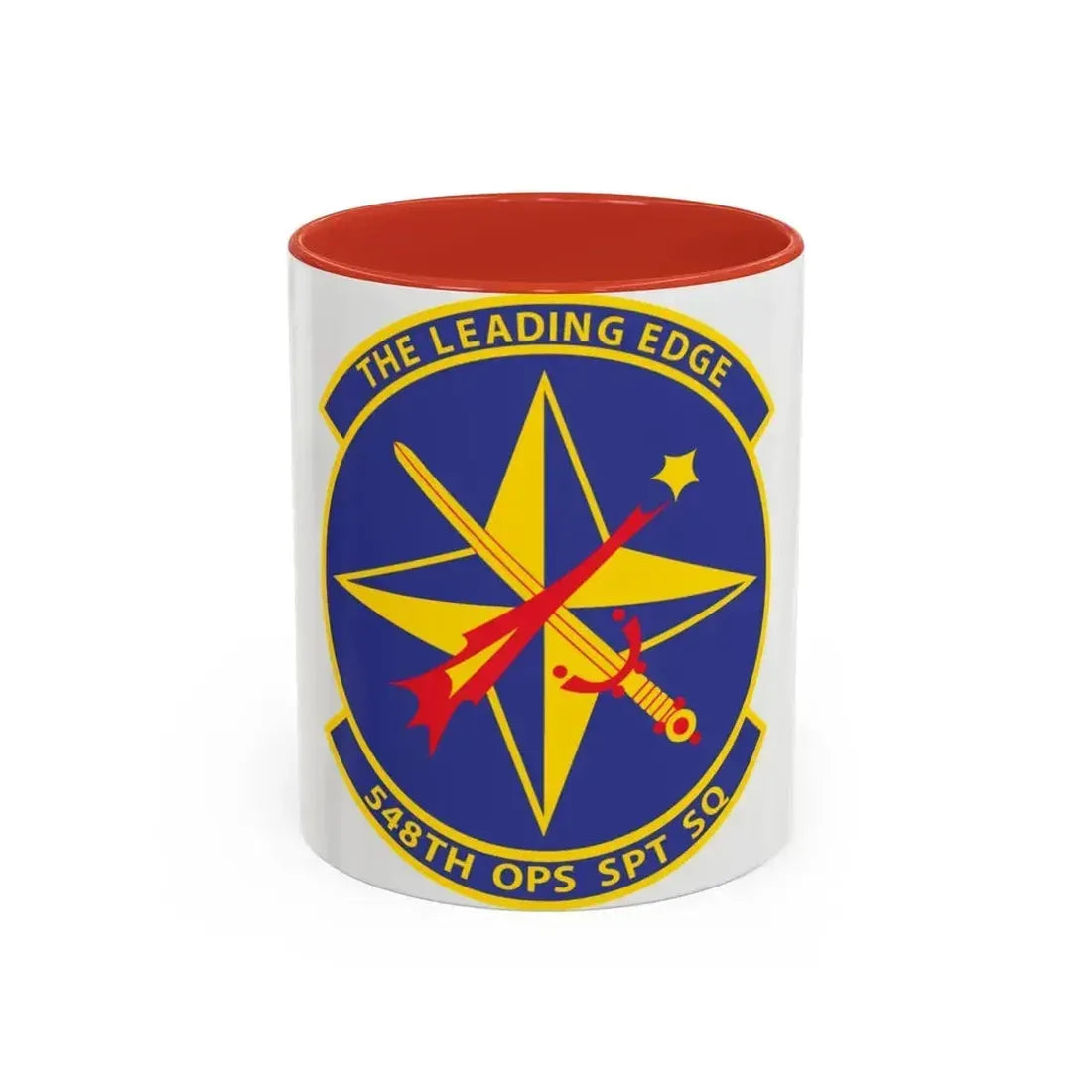 548th OPS SPT Sq (U.S. Air Force) Accent Coffee Mug 11oz Red - Go Mug Yourself
