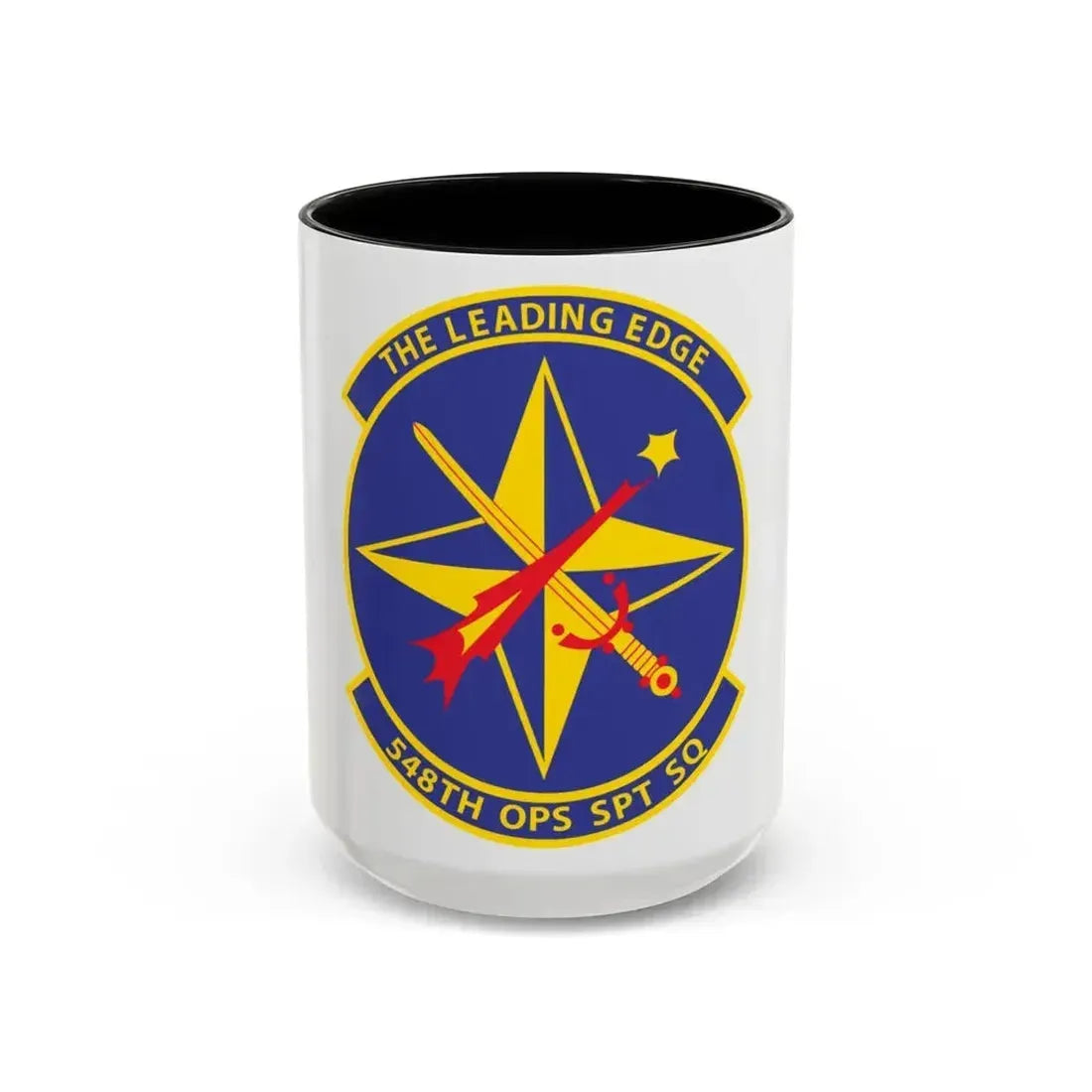 548th OPS SPT Sq (U.S. Air Force) Accent Coffee Mug 15oz Black - Go Mug Yourself