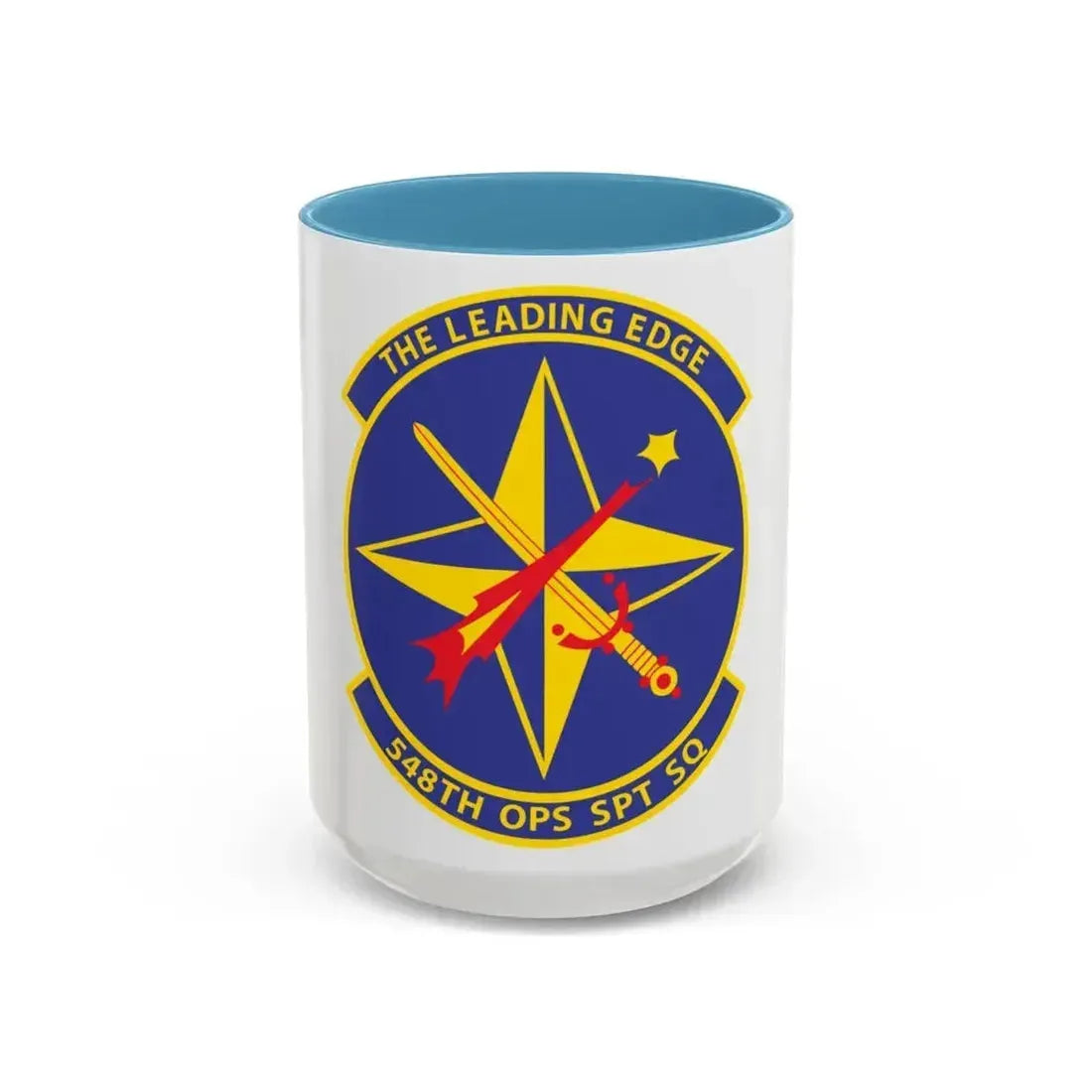 548th OPS SPT Sq (U.S. Air Force) Accent Coffee Mug 15oz Light Blue - Go Mug Yourself