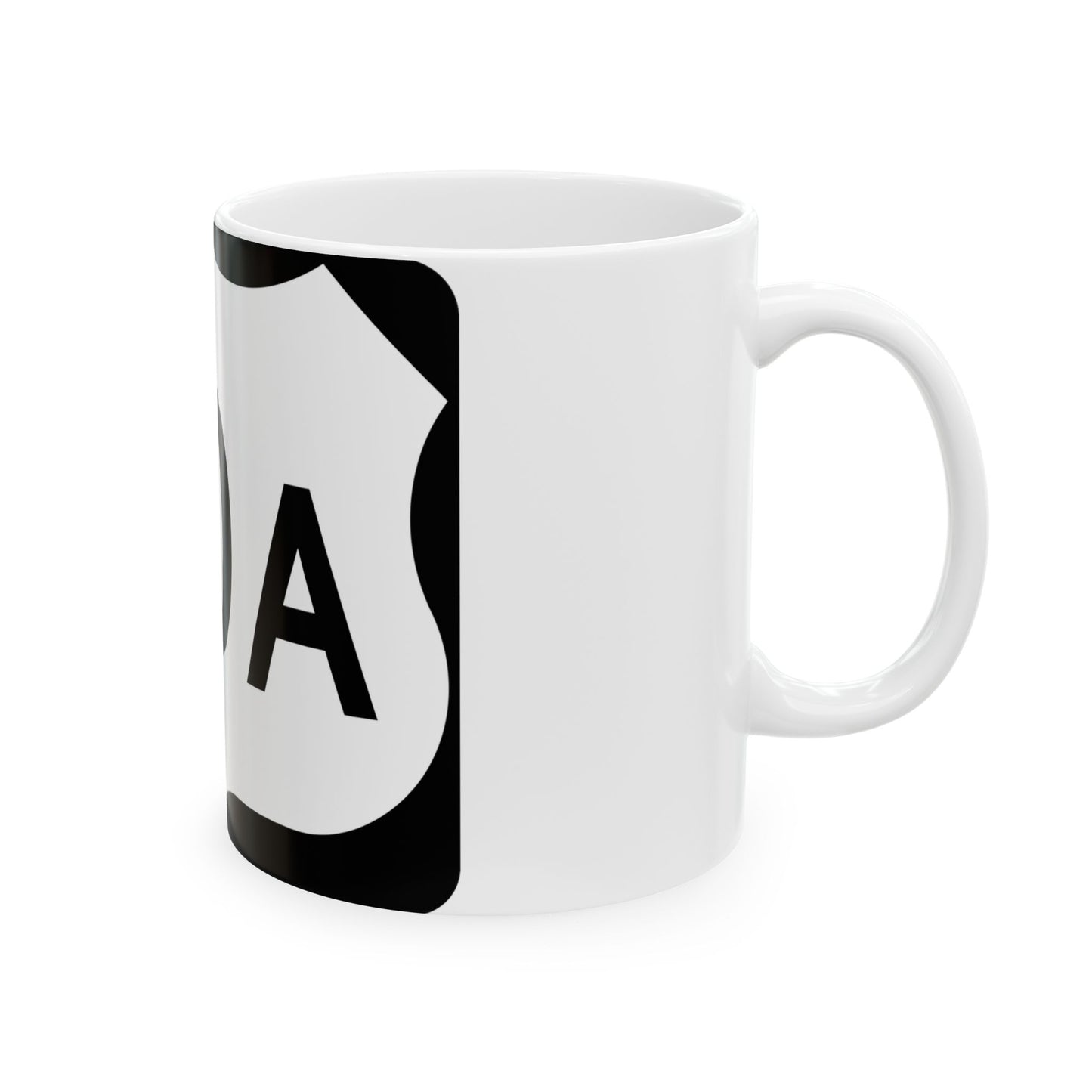 US 20A NY (New York) (Road Sign) White Coffee Mug