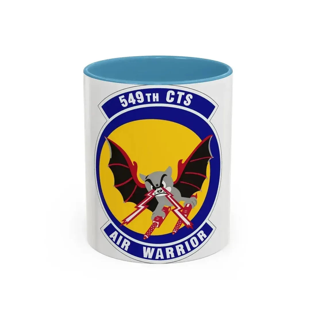 549th Combat Training Squadron (U.S. Air Force) Accent Coffee Mug 11oz Light Blue - Go Mug Yourself