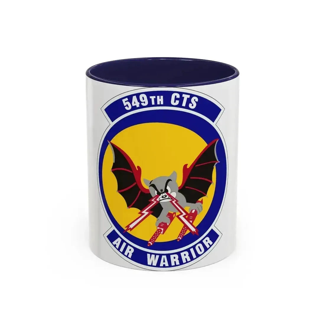 549th Combat Training Squadron (U.S. Air Force) Accent Coffee Mug 11oz Navy - Go Mug Yourself