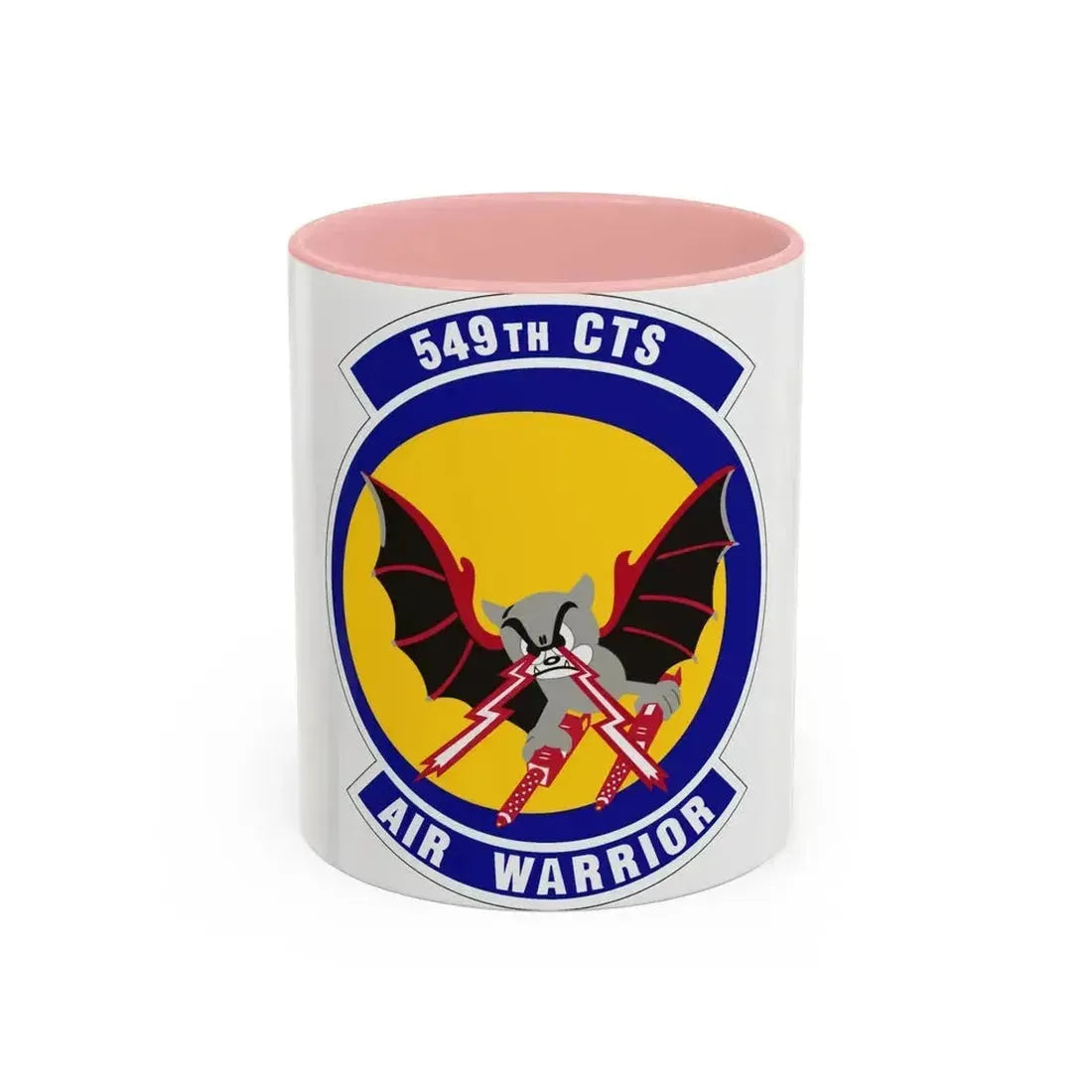 549th Combat Training Squadron (U.S. Air Force) Accent Coffee Mug 11oz Pink - Go Mug Yourself